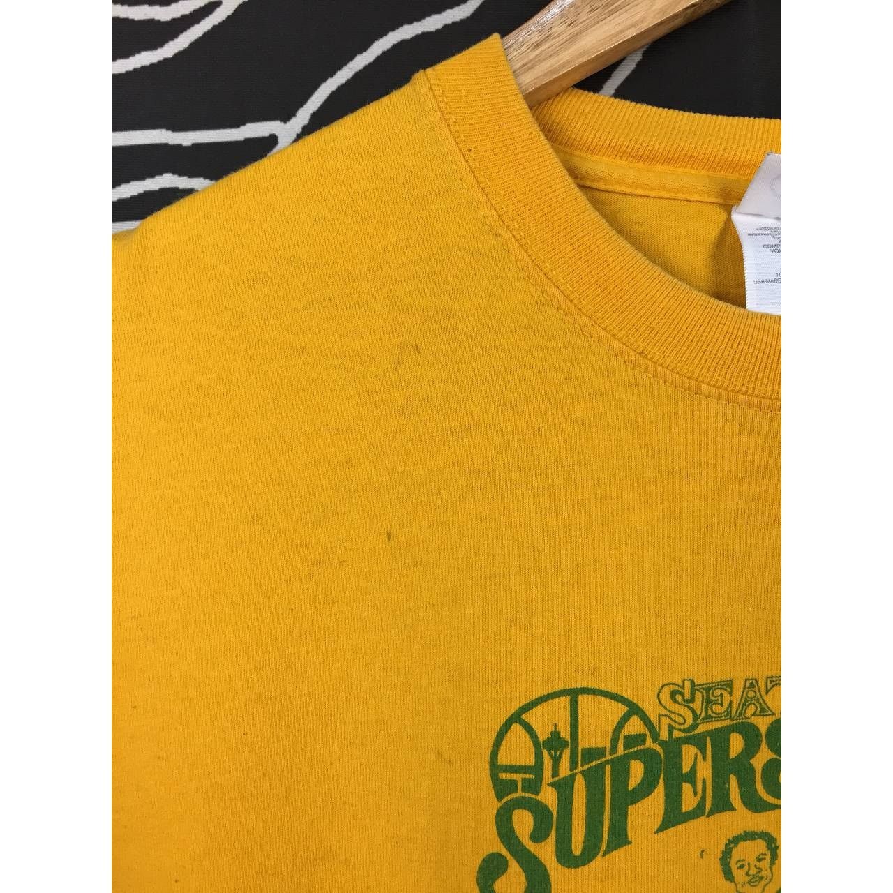 NBA × Vintage Vtg Y2K Seattle Supersonics '79 World Champions NBA Tee Size US XL / EU 56 / 4 - 4 Thumbnail