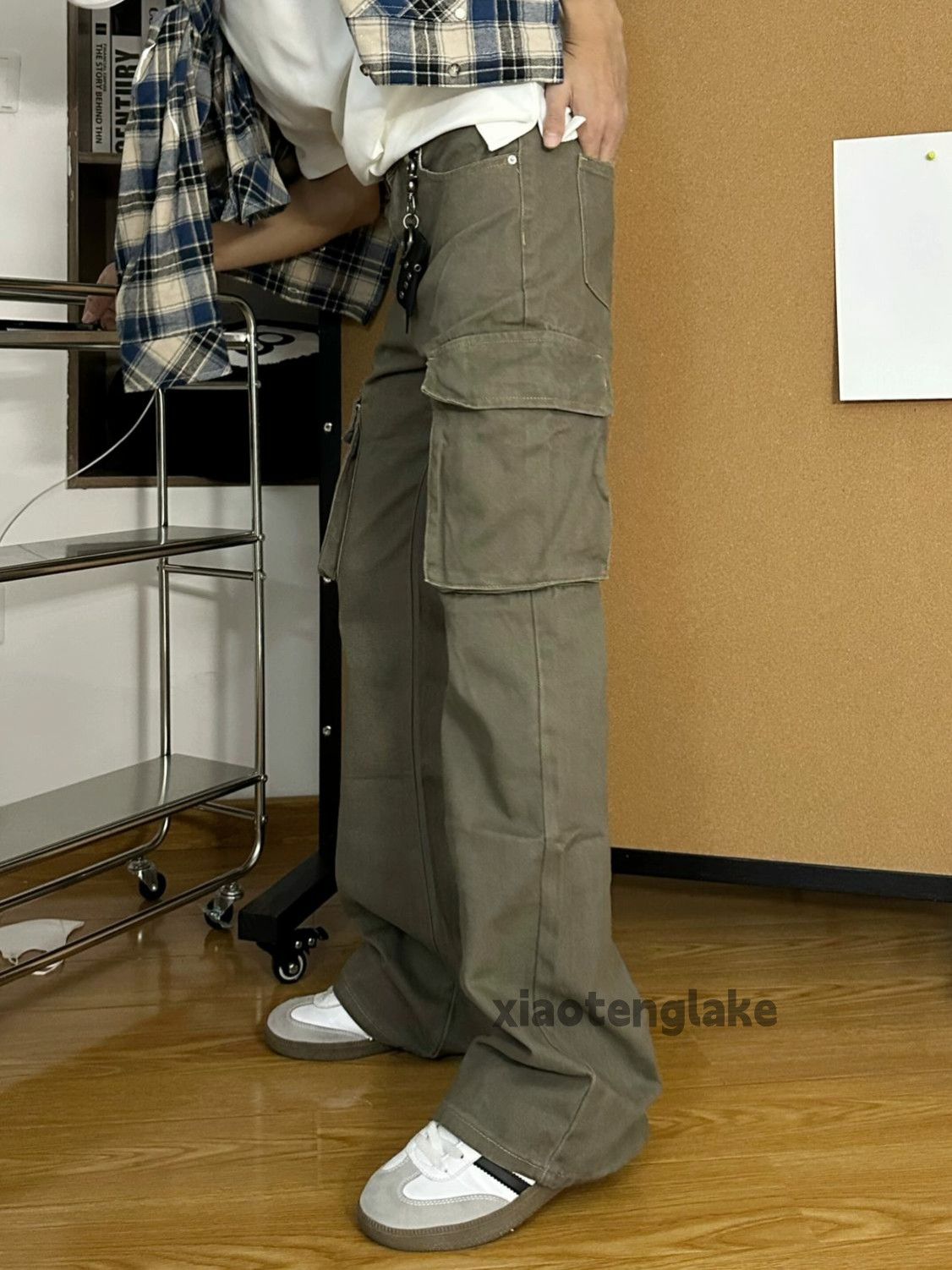 Designer × Japanese Brand × Vintage washed faded cleanfit yuppie utility bootcut cargo pants Size US 32 / EU 48 - 2 Thumbnail