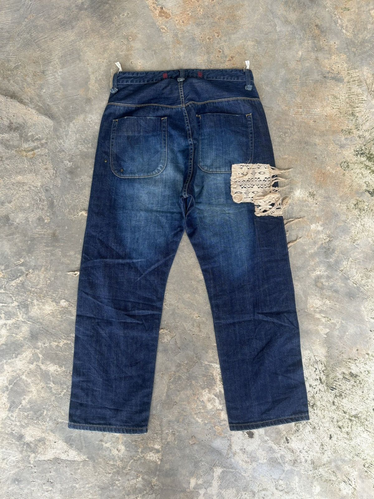 Hysteric Glamour Distressed Baloony and Bed Denim Japanese Style Jeans Size US 30 / EU 46 - 3 Thumbnail