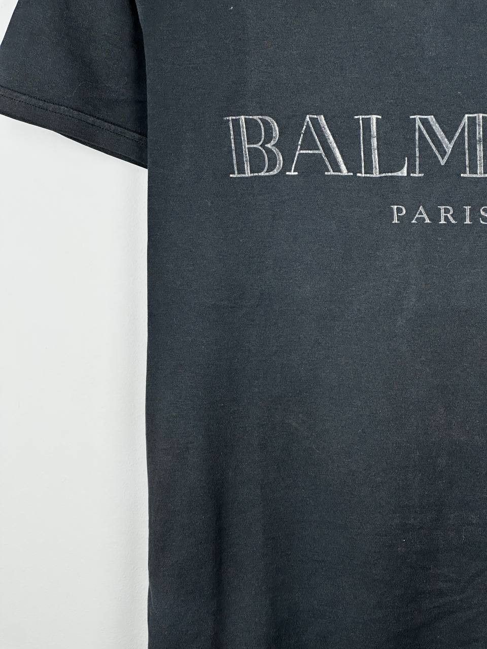 Balmain Balmain Black Classic Logo T-shirt Vintage Size US S / EU 44-46 / 1 - 5 Thumbnail