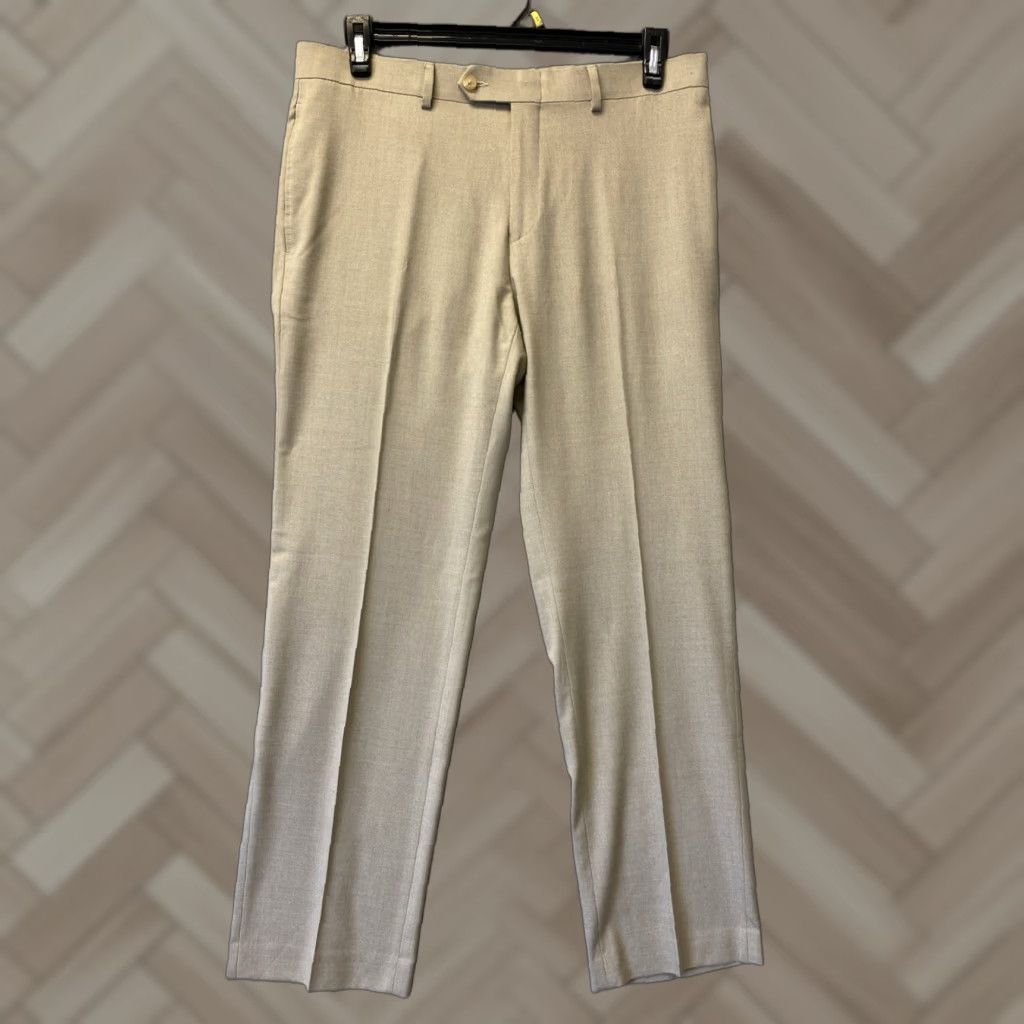 Ralph Lauren RALPH Lauren Pants 33x30 Tan Straight Leg Dress Pants Classic Fit Vintage City Hipster Preppy USA Polo Ralph Lauren Size US 33 - 1 Thumbnail