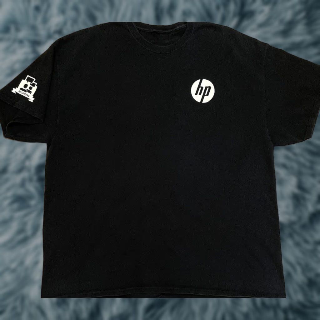 Apple Vtg HP Intel Faded Promo Shirt 2X Black Cotton Microsoft Crew Neck Short Sleeve 2XL Mens Vintage 90s Grunge California Geek Tech USA Promo Shirt Size US XXL / EU 58 / 5 - 1 Thumbnail