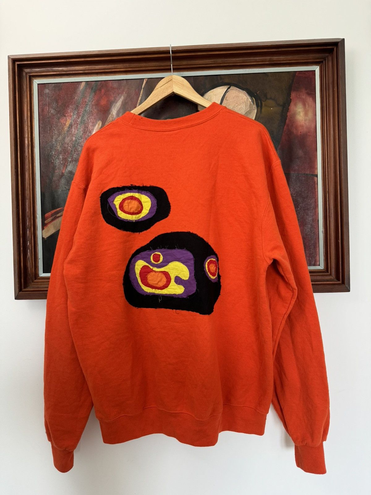 Champion Champion Multicolor Orange Art Crewneck Streetwear Custom Size US L / EU 52-54 / 3 - 3 Thumbnail