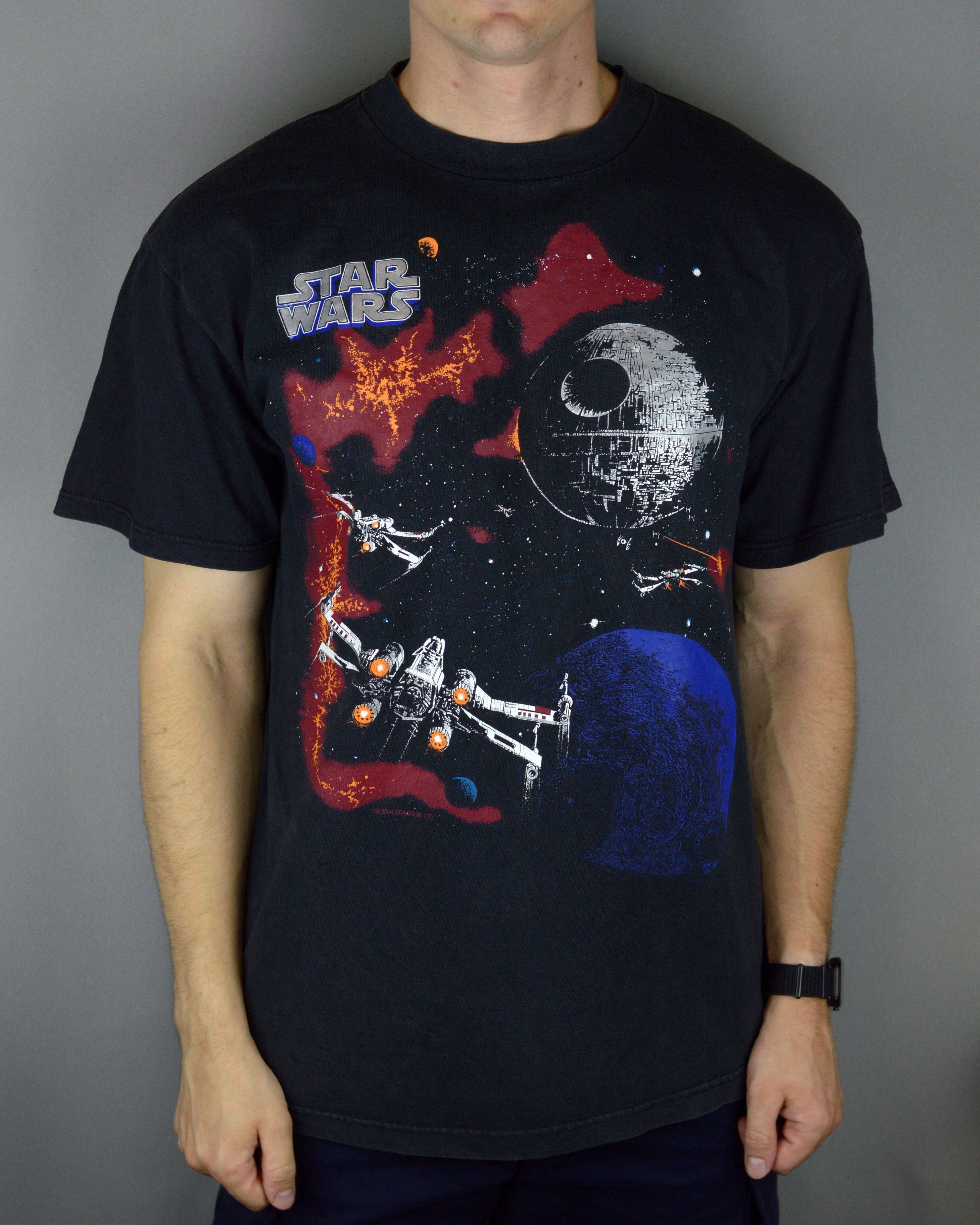 Star Wars × Vintage Vintage Star Wars Lucasfilm 90s t shirt Size US L / EU 52-54 / 3 - 1 Thumbnail
