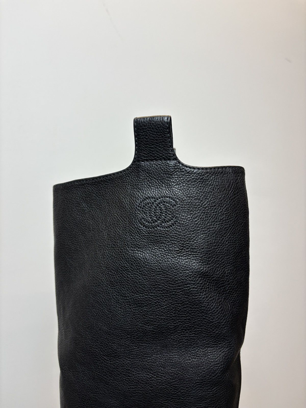 Chanel Chanel Calfskin Quilted Riding Boots Black Size US 8 / IT 38 - 4 Thumbnail