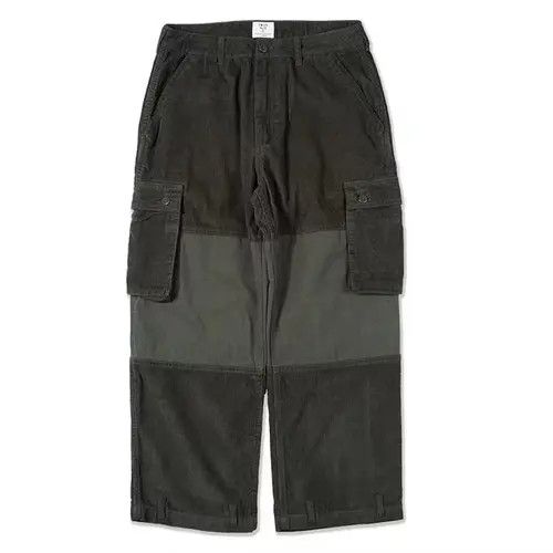 Other 2019A/W Simple Blue Japan Olive Patchwork Corduroy Pants Size US 32 / EU 48 - 1 Thumbnail