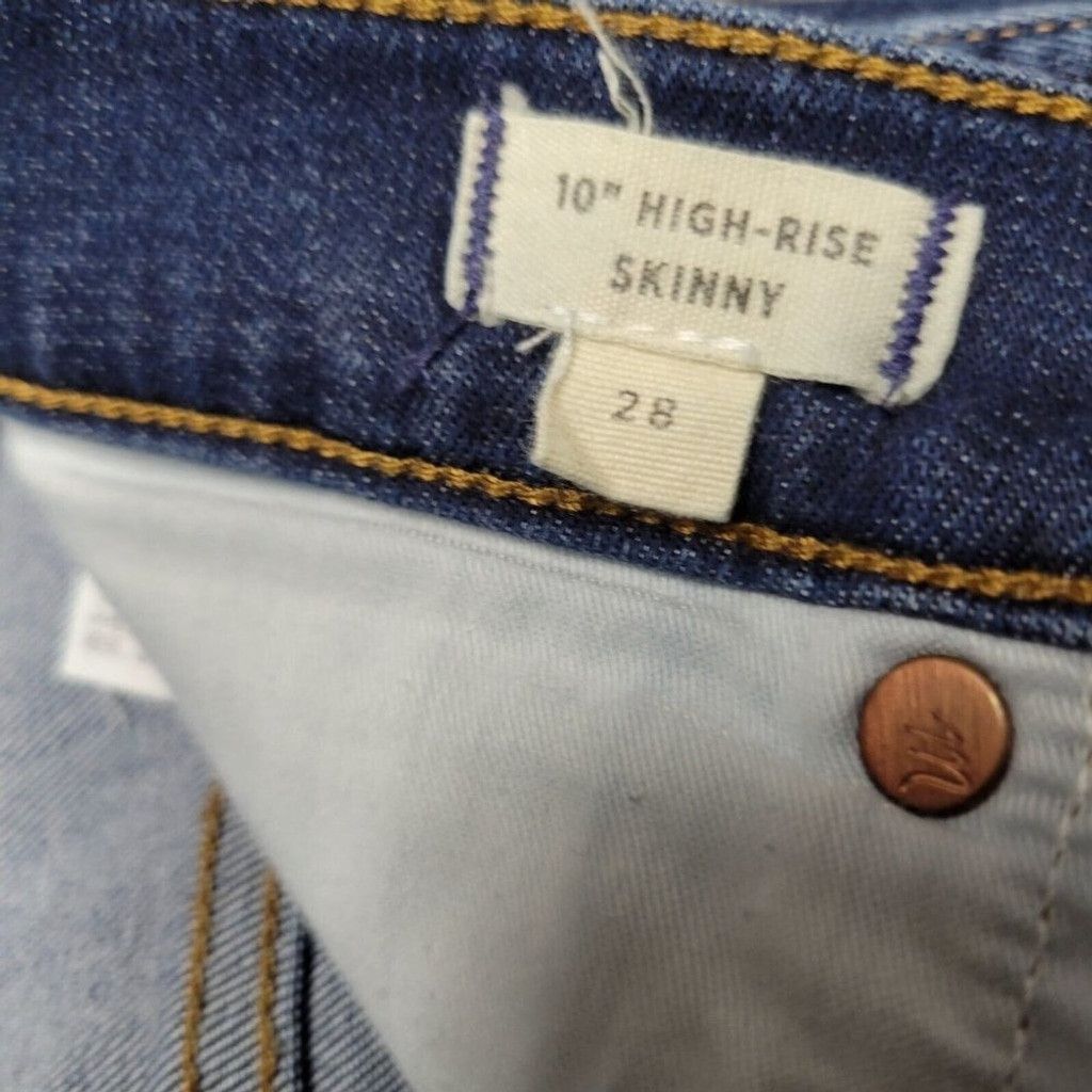 Madewell Madewell 10" High-Rise Skinny Jeans. Size 28. Excellent Size 28" / US 6 / IT 42 - 8 Thumbnail