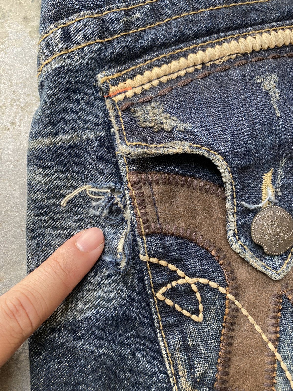 Japanese Brand FLARE🔥Lolita Jeans x Yoshitomo Nara pants Size US 34 / EU 50 - 20 Thumbnail
