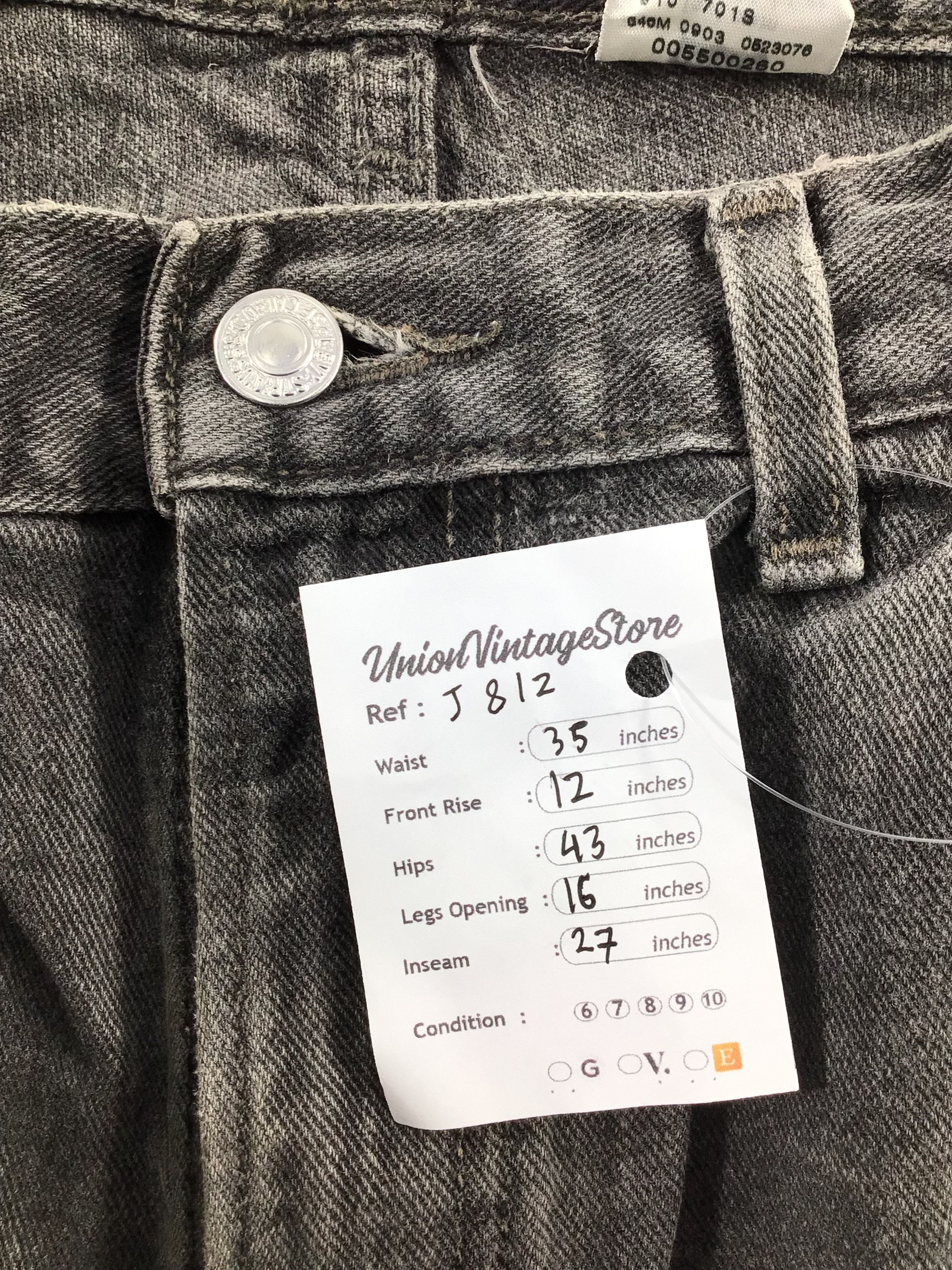 Levi's Vintage Levis 550 Jeans Faded Black Levi's Denim -J812 Size US 35 - 12 Thumbnail