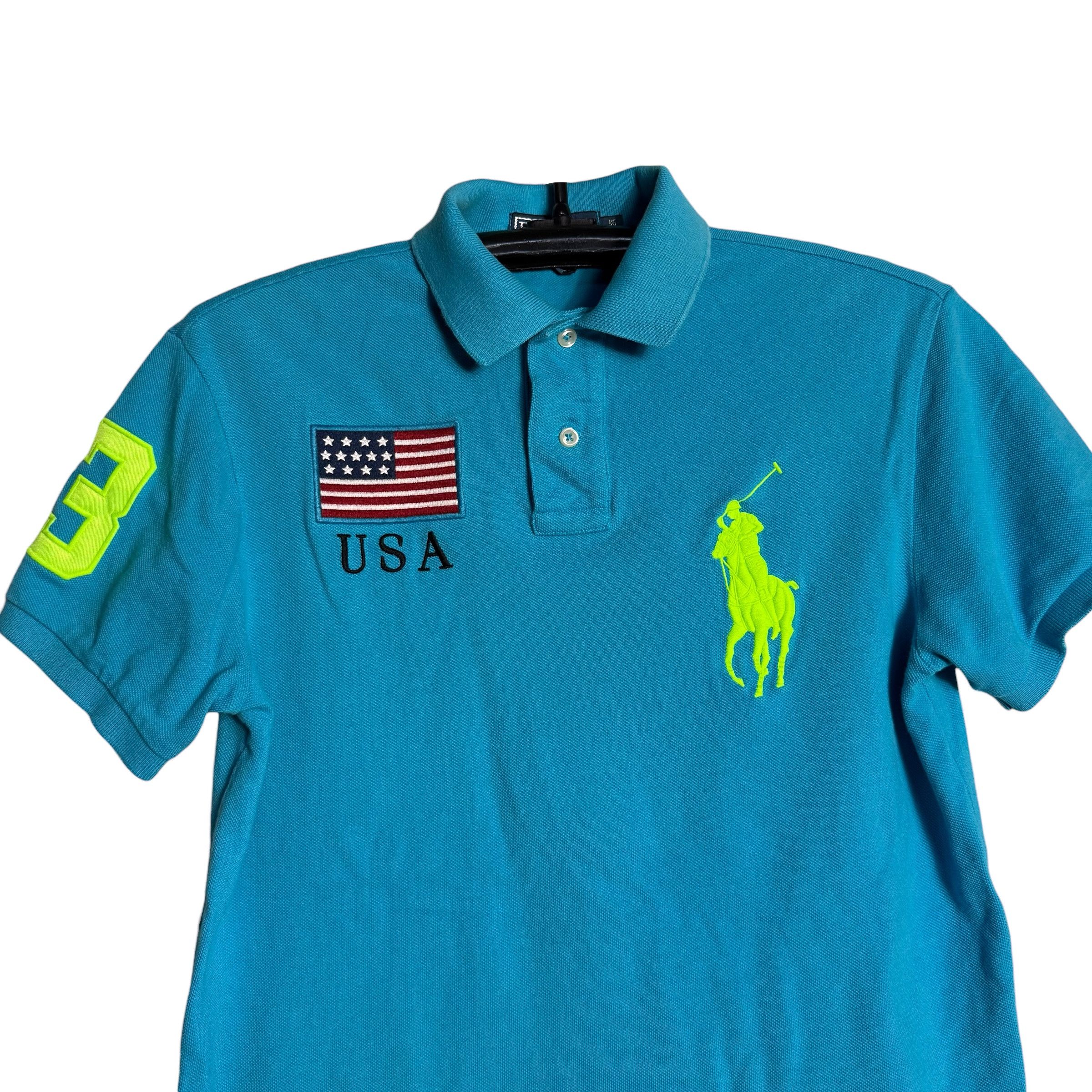 Polo Ralph Lauren 🔥RARE🔥Vintage Polo Ralph Lauren #3 USA Chief Keef Polo Size US S / EU 44-46 / 1 - 2 Thumbnail