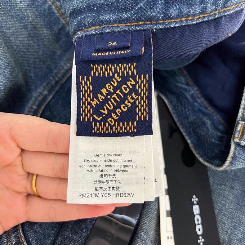 Louis Vuitton Louis Vuitton 24 Fall/Winter Washed Broken Denim Straight Size US 36 / EU 52 - 4 Thumbnail