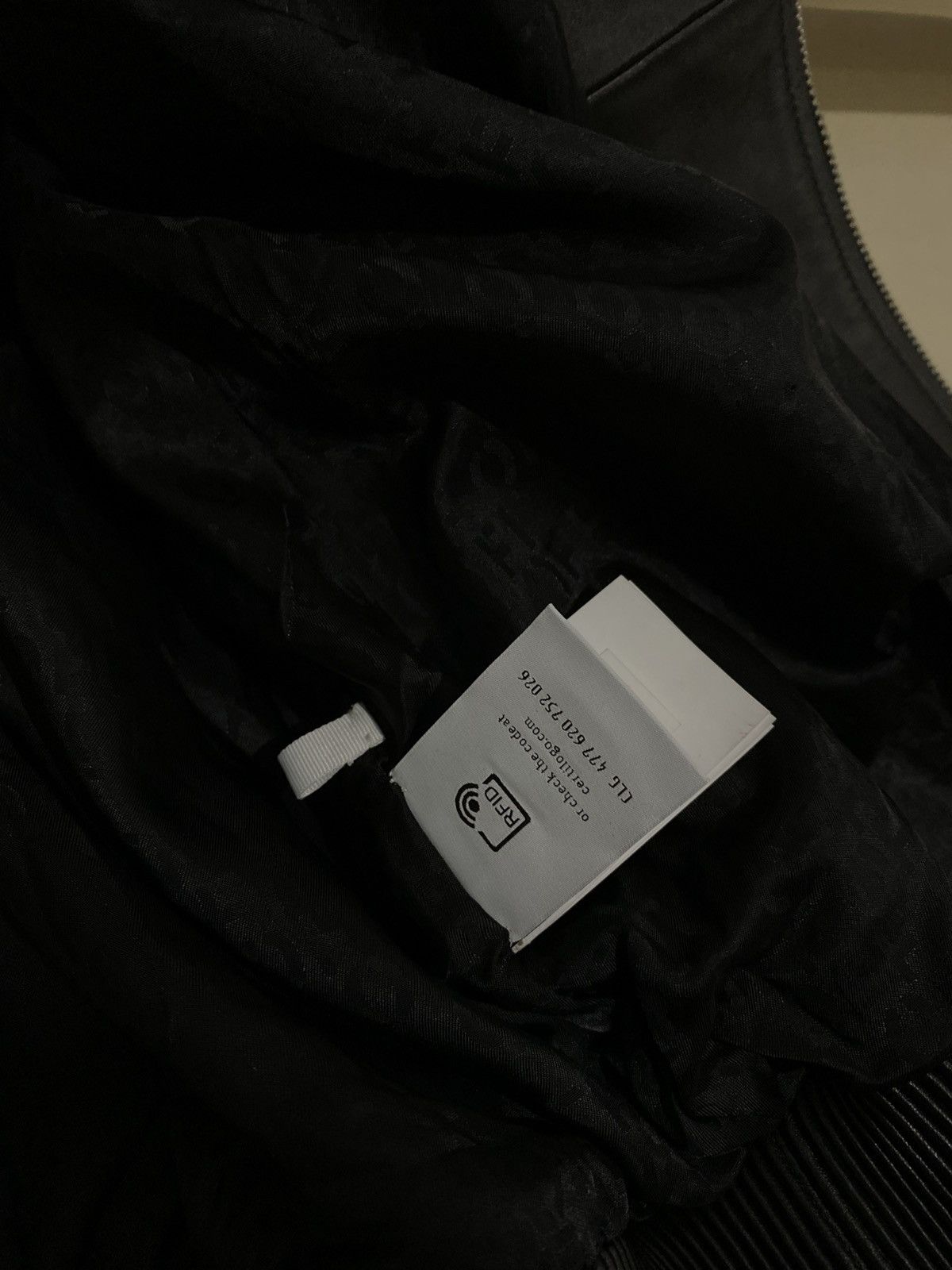 Off-White Off white logo apliqué leather jacket Size US M / EU 48-50 / 2 - 8 Thumbnail