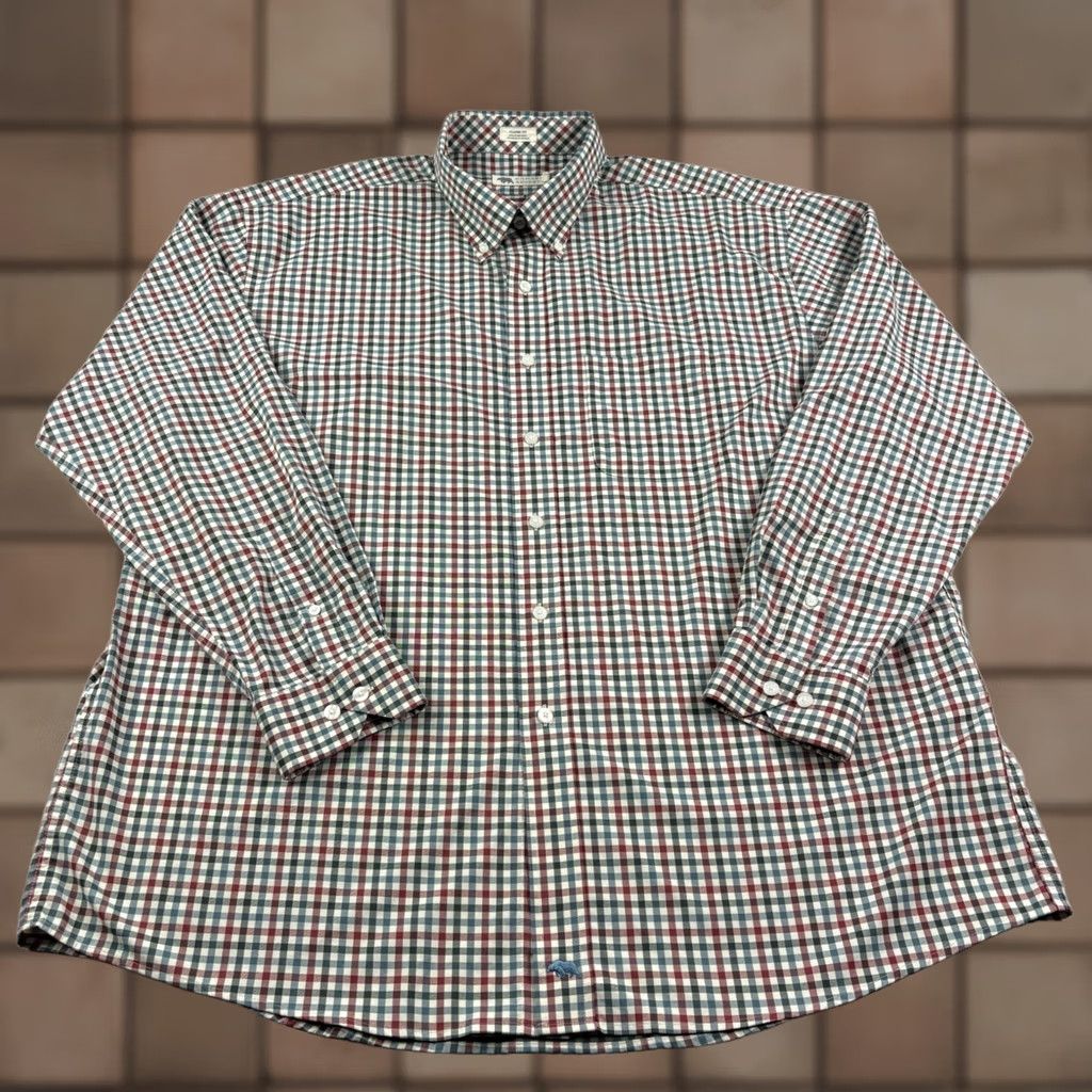 Vintage Onward Reserve Shirt Mens 2XL Plaid Button-Up Stretch Nylon Casual Size US XXL / EU 58 / 5 - 1 Thumbnail