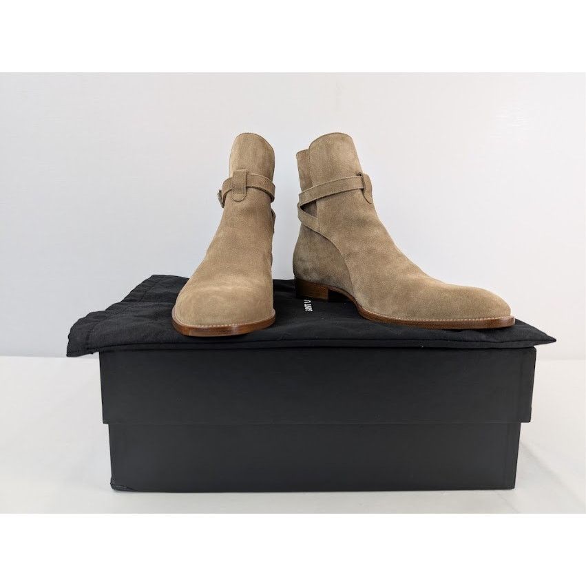 Saint Laurent Paris o1rshd1 Q:2 / Wyatt 30 Jodhpur Boots in New Sigaro Size US 8 / EU 41 - 20 Thumbnail