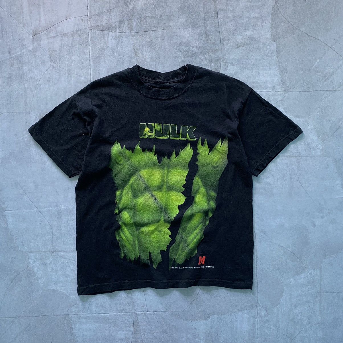 Universal Studios × Vintage The Hulk Vintage 2003 Promo Movie Big Logo T-shirt Size US S / EU 44-46 / 1 - 1 Thumbnail