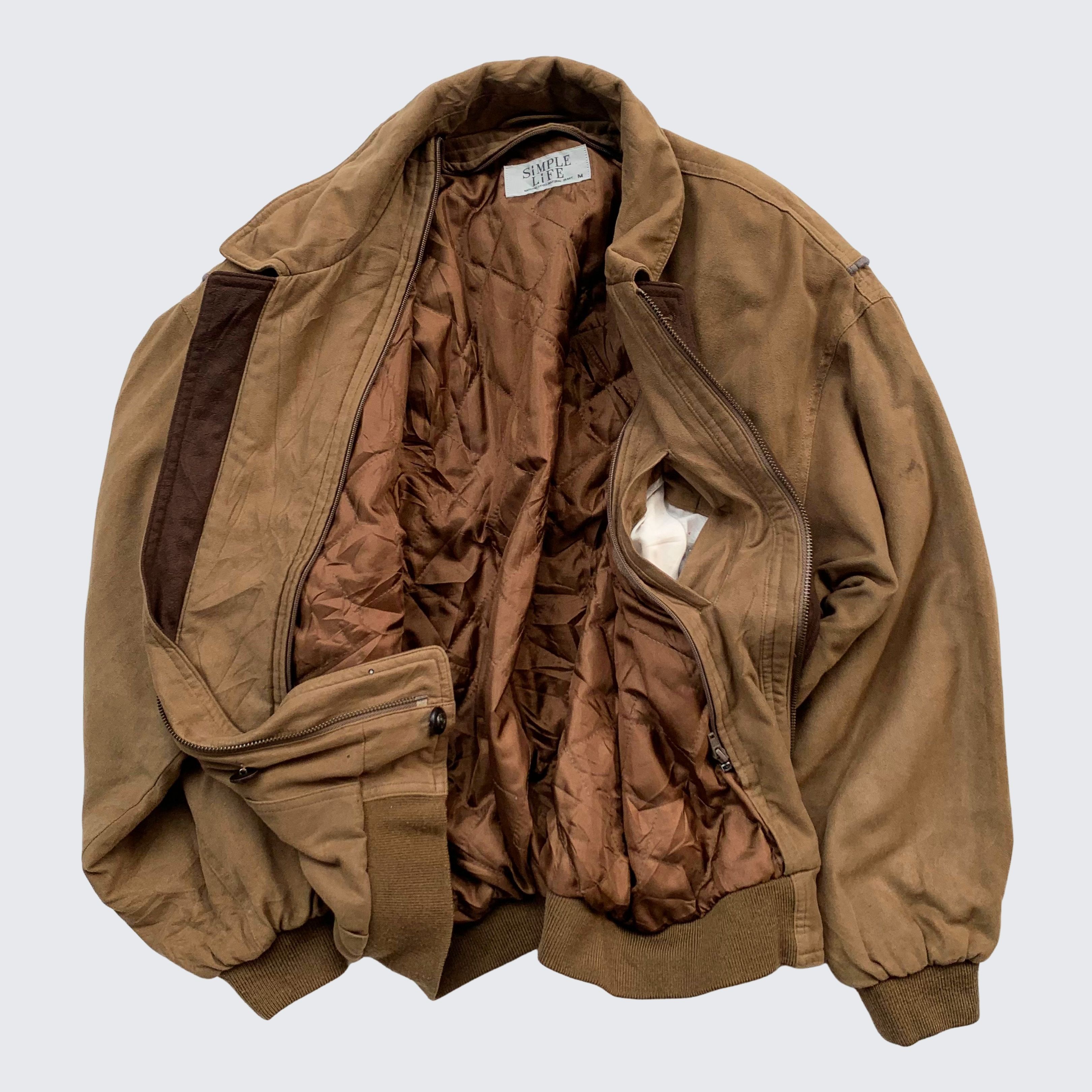 Vintage Vintage Simple Life Two Big Pocket Bomber Flight Jacket Size US M / EU 48-50 / 2 - 8 Thumbnail