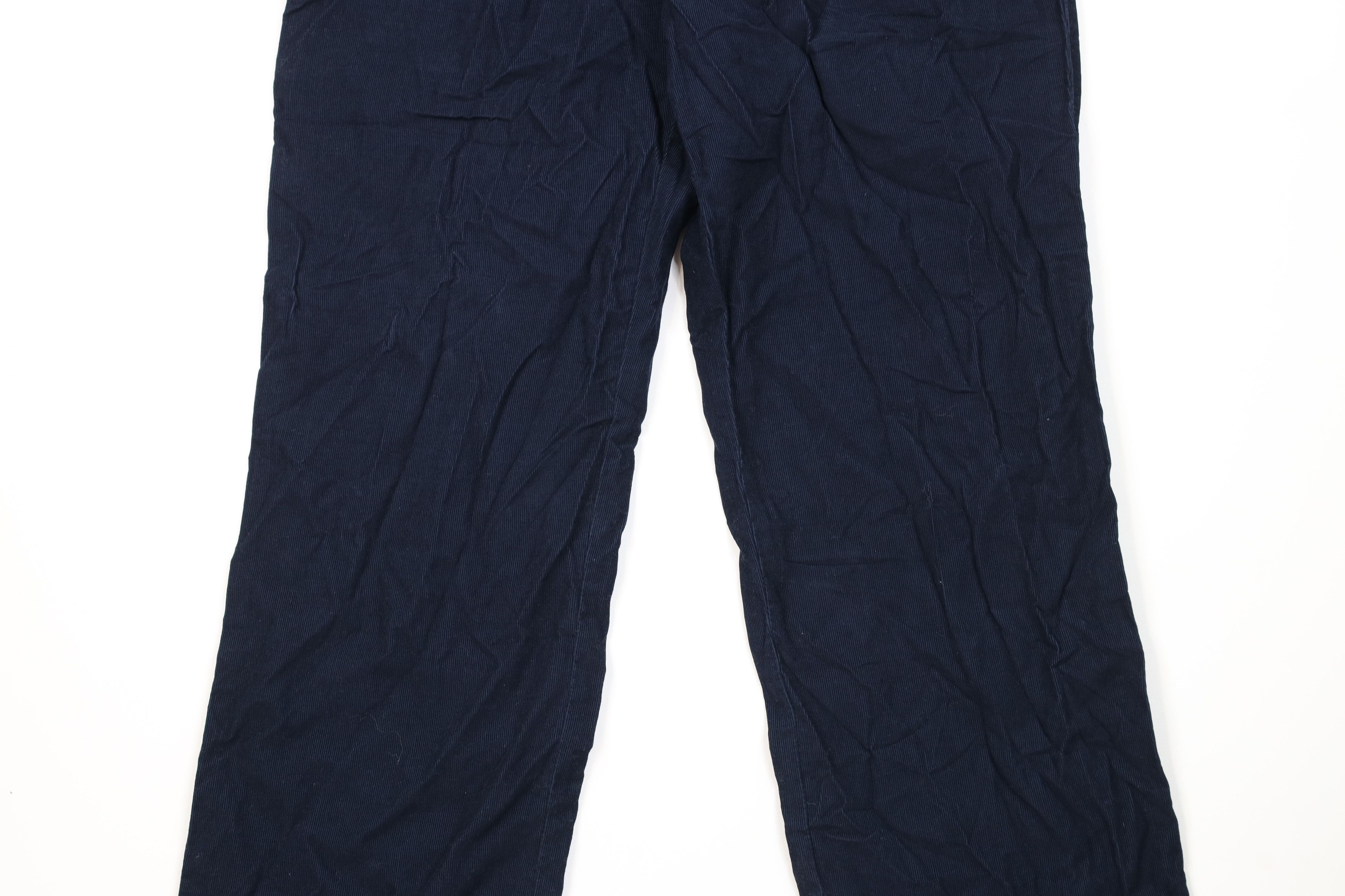 J.Crew Vintage Y2K 2005 J Crew Wide Leg Corduroy Chino Pants Blue Size US 32 / EU 48 - 3 Thumbnail