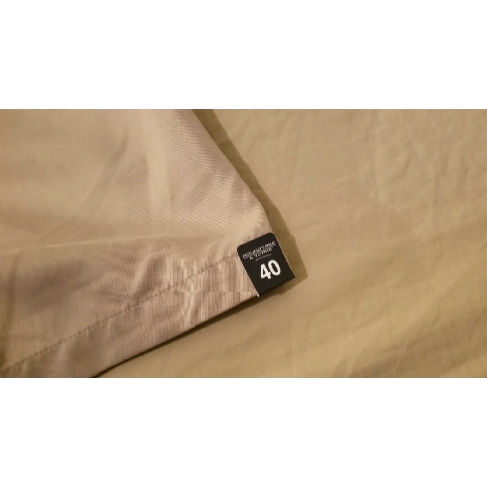 Roundtree & Yorke VINTAGE Mens New Roundtree & Yorke Khaki Shorts 40 Performance Golf Shirt? Size US 40 / EU 56 - 3 Thumbnail
