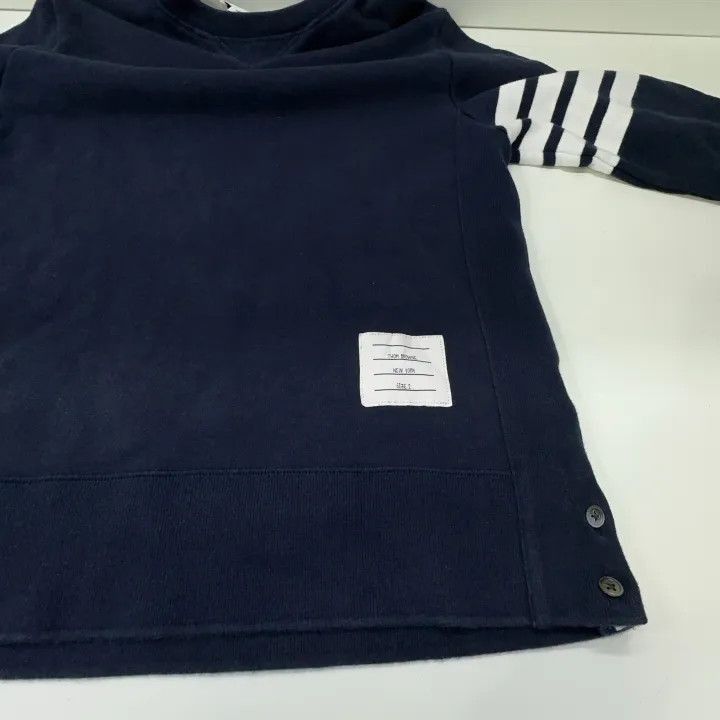Thom Browne Thom Browne Classic Navy Blue Logo Sweatshirt -2507 Size US M / EU 48-50 / 2 - 1 Thumbnail