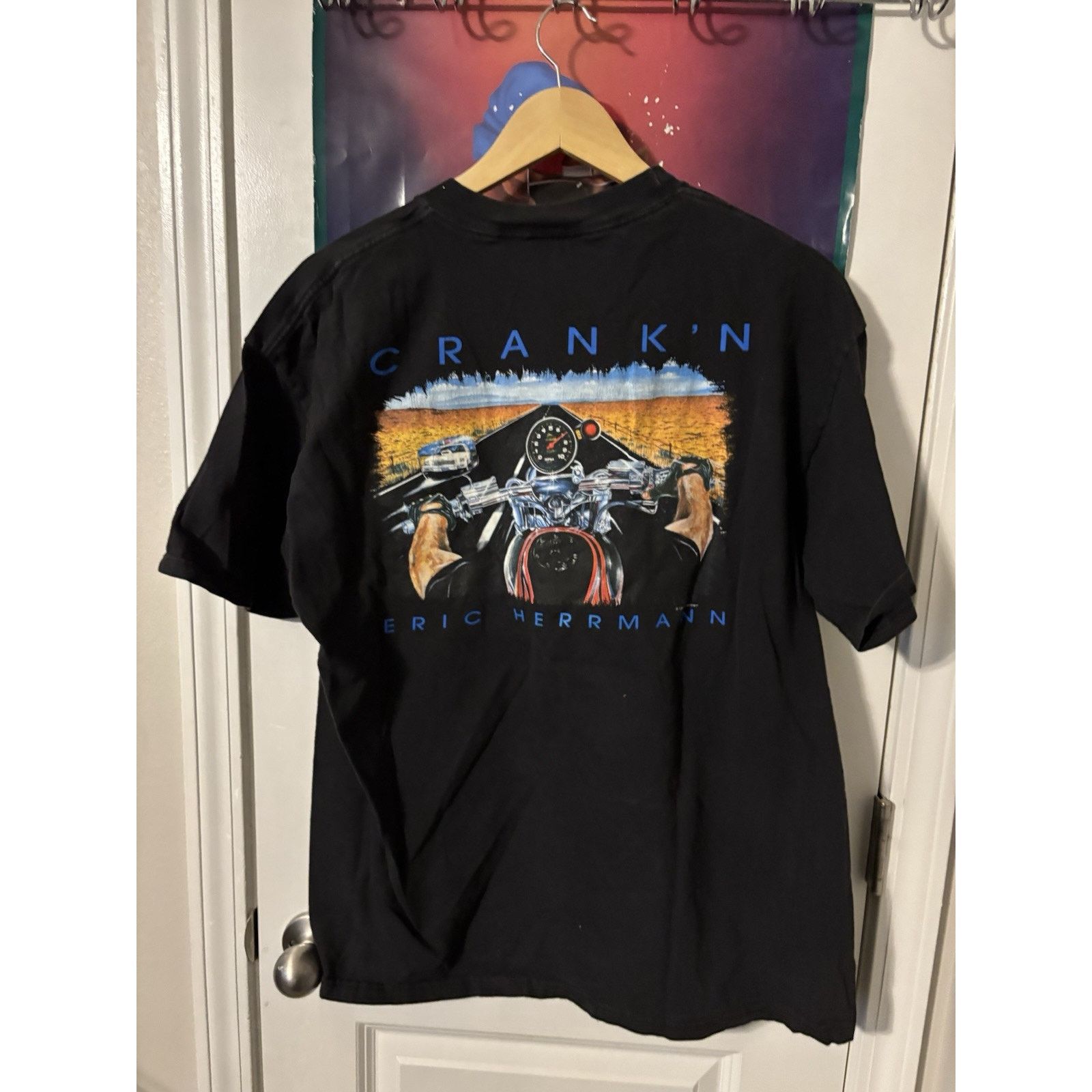 Other ricks cycles black motorcycle Eric Herman Cranks Rare 90s L Size US XL / EU 56 / 4 - 1 Thumbnail