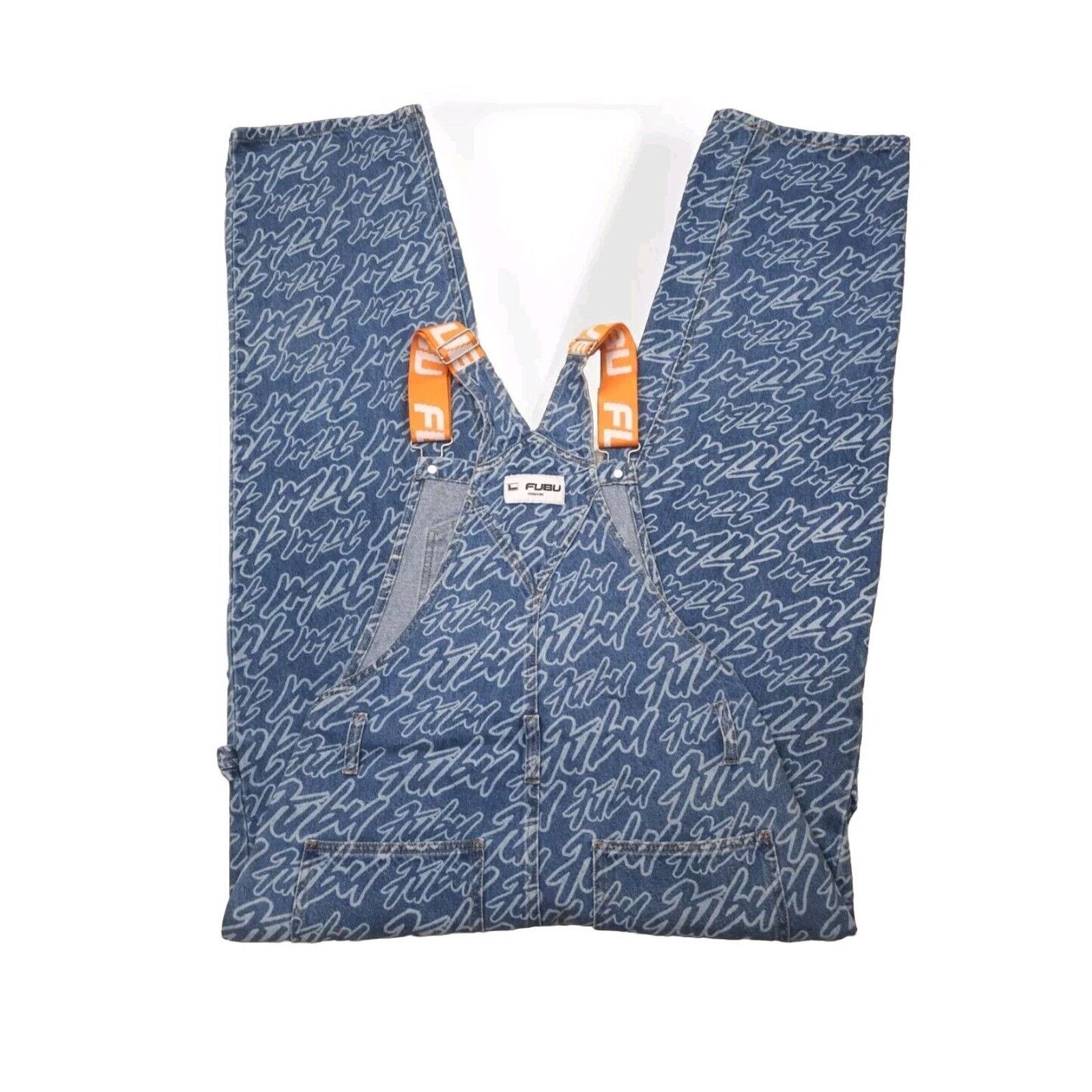 Fubu Fubu Forever 21 Denim Overalls Womens All Over Print Size 27" / US 4 / IT 40 - 8 Thumbnail