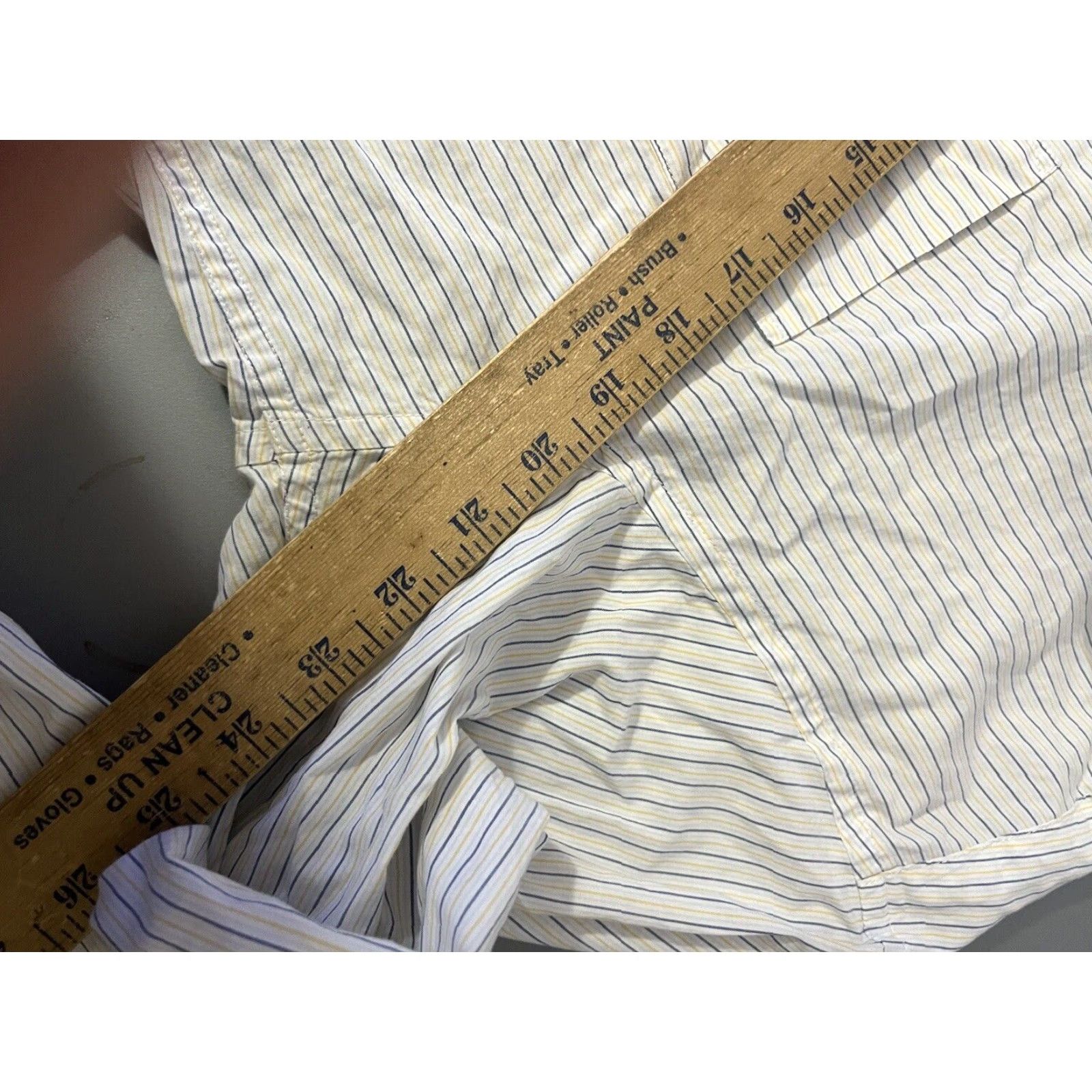 Gap Gap Shirt Mens L White Striped 100% Classic Cotton Button-Down Long Sleeve Athletic Fit Size US L / EU 52-54 / 3 - 5 Thumbnail