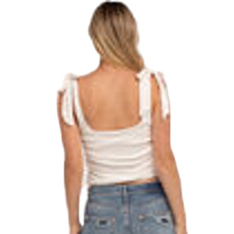 Free People $58 MSRP - Free People Boulevard Tank White - Sz M - NWOT Size M / US 6-8 / IT 42-44 - 3 Thumbnail