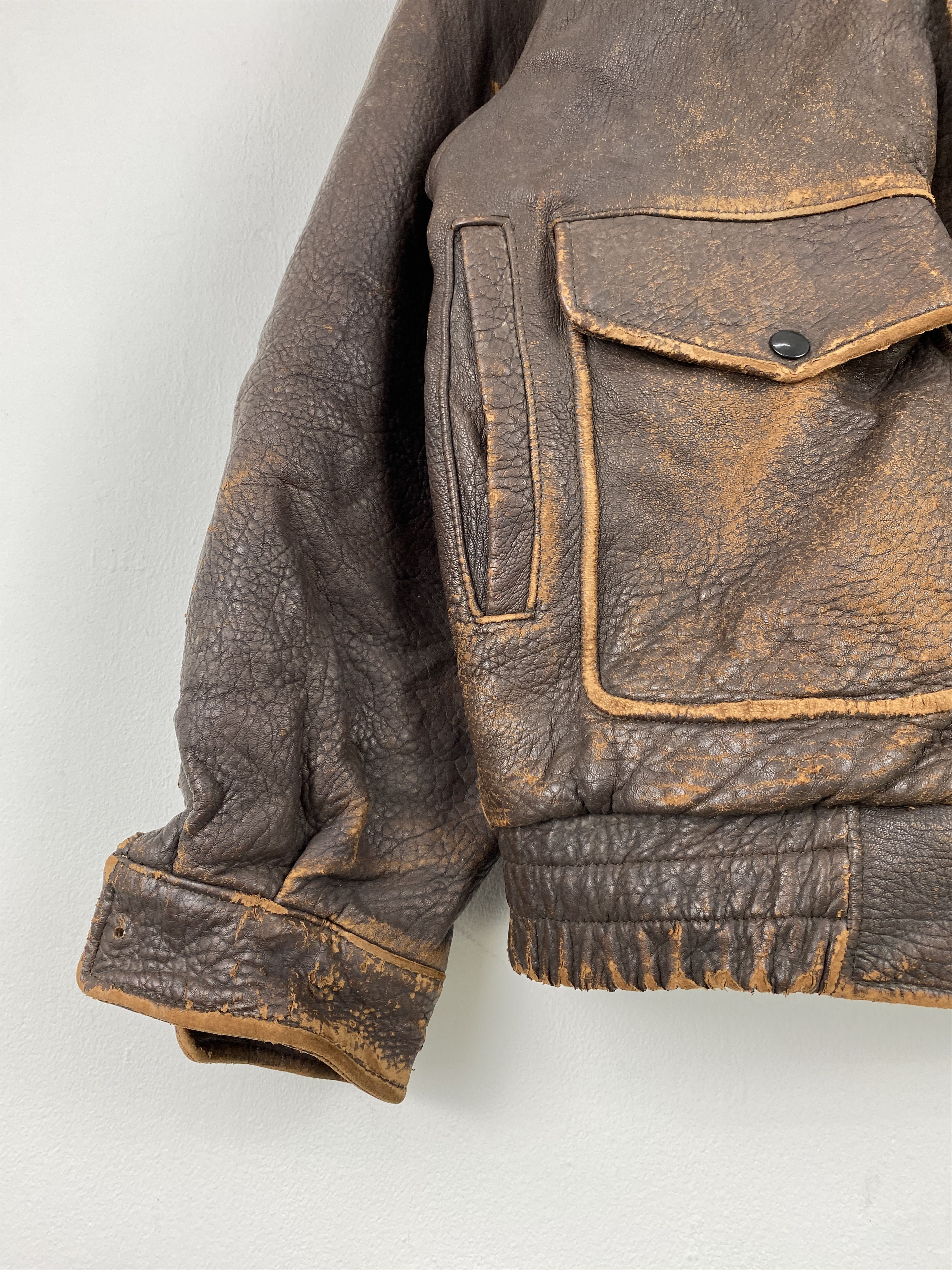 Japanese Brand Sub Urban Tokyo Leather Jacket Military Design JZ0002 Size US L / EU 52-54 / 3 - 9 Thumbnail