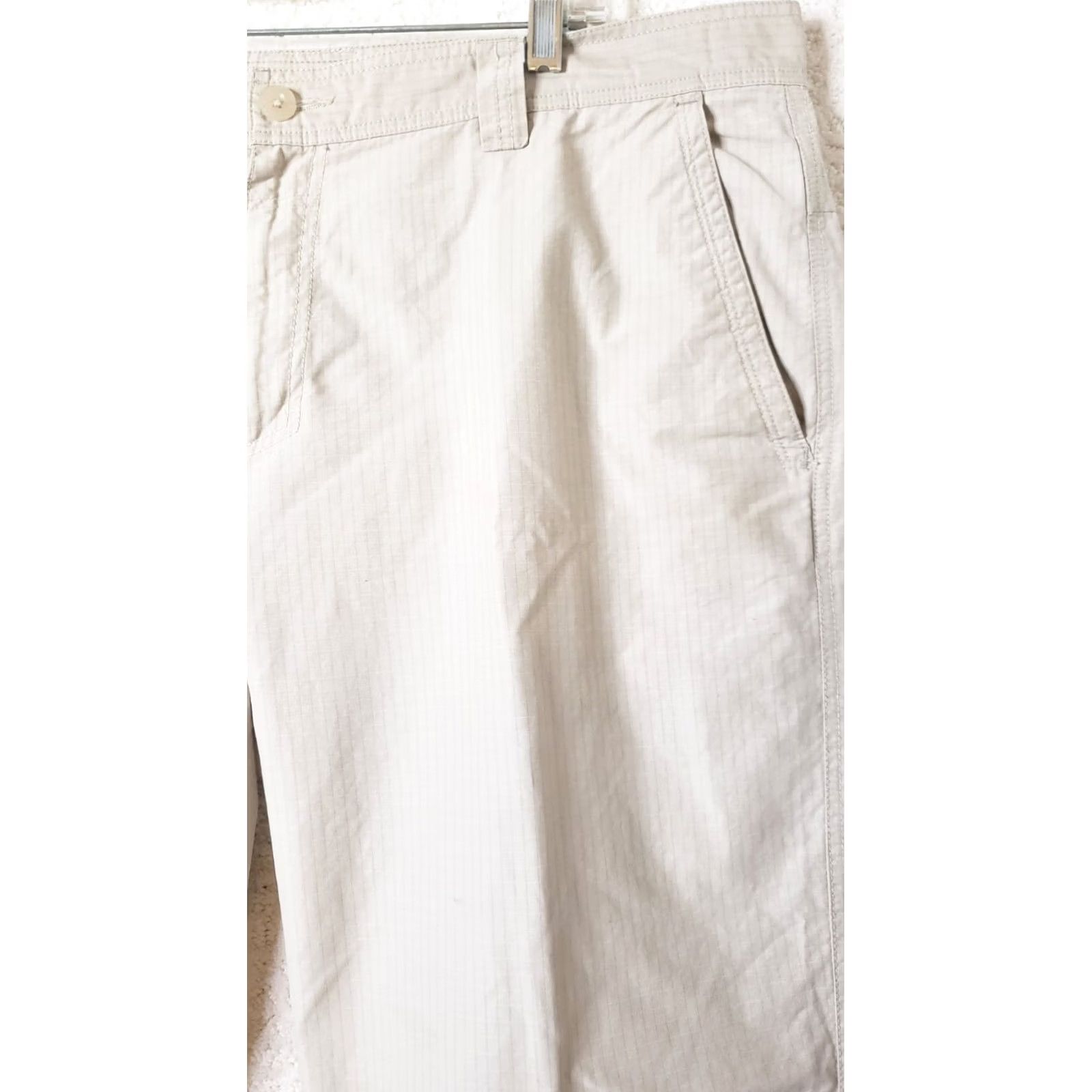 Vintage Columbia Omni Shade Ripstop Cargo Pants Mens 40x32 Beige Fishing Hiking Workwear Size US 40 / EU 56 - 2 Thumbnail
