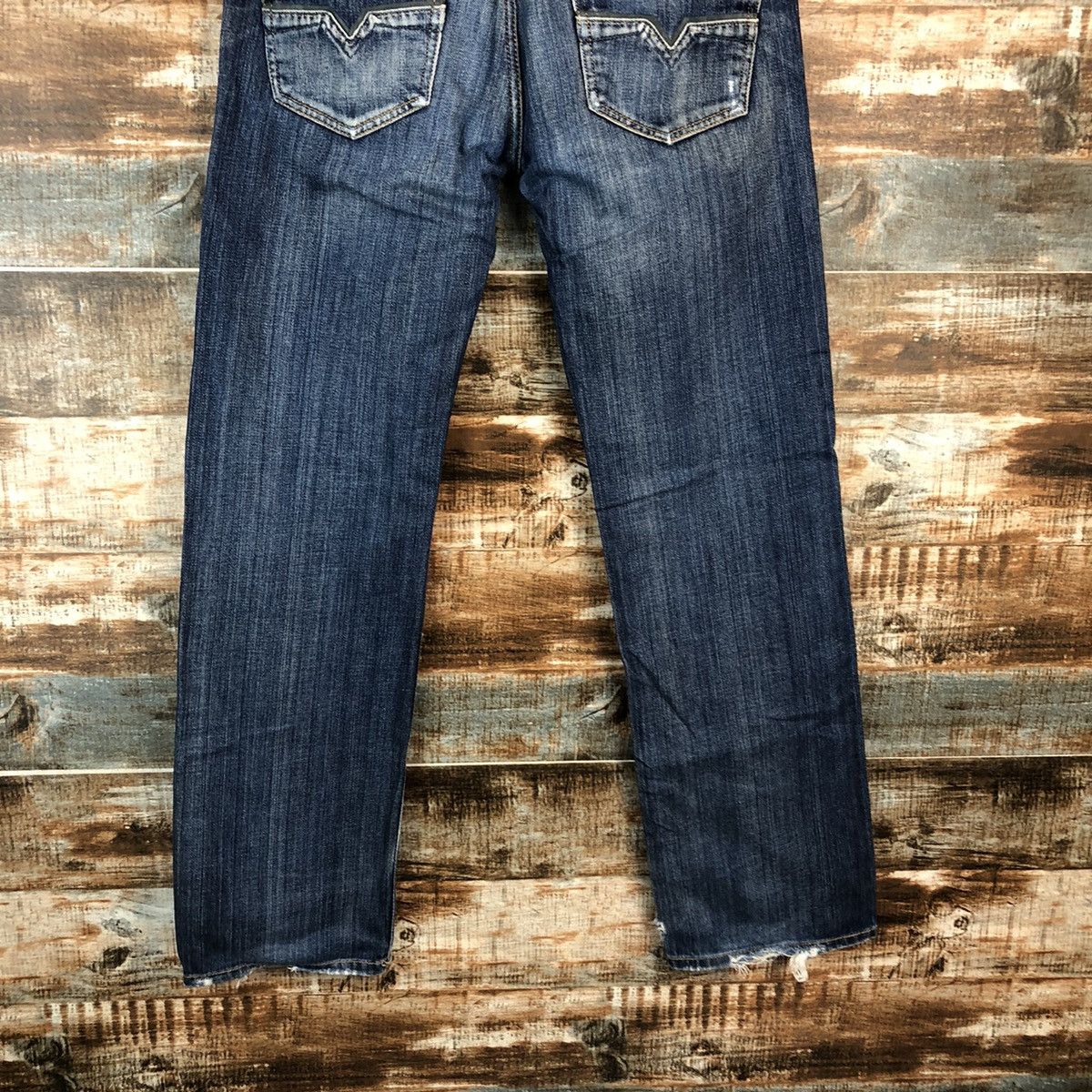 Diesel DLL Diesel Larkee Blue Distressed Denim Pants #C082 Size US 30 / EU 46 - 16 Thumbnail