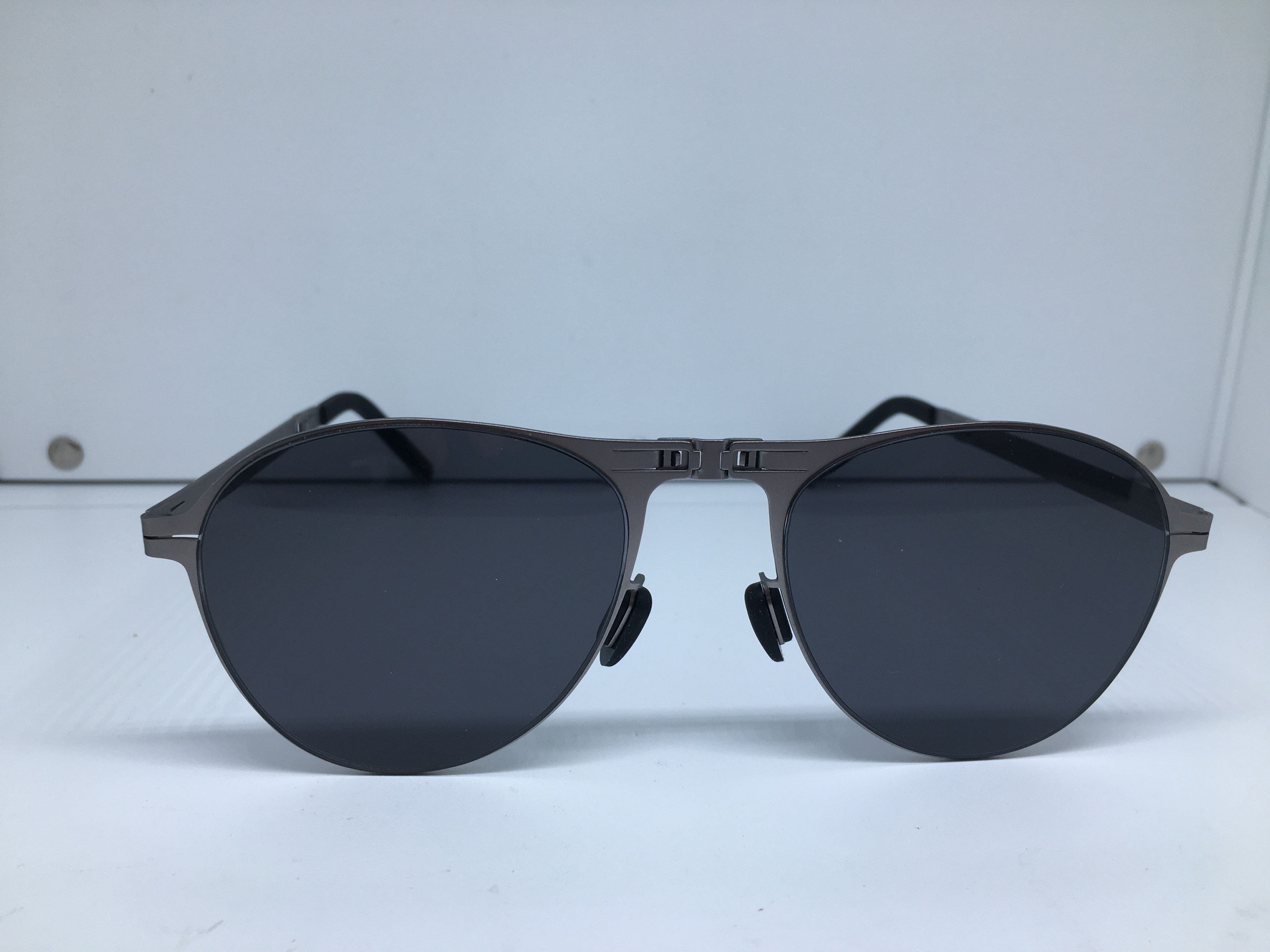 Other Grey Aviator Folding Sunglasses Frame Pilot Size ONE SIZE - 1 Thumbnail