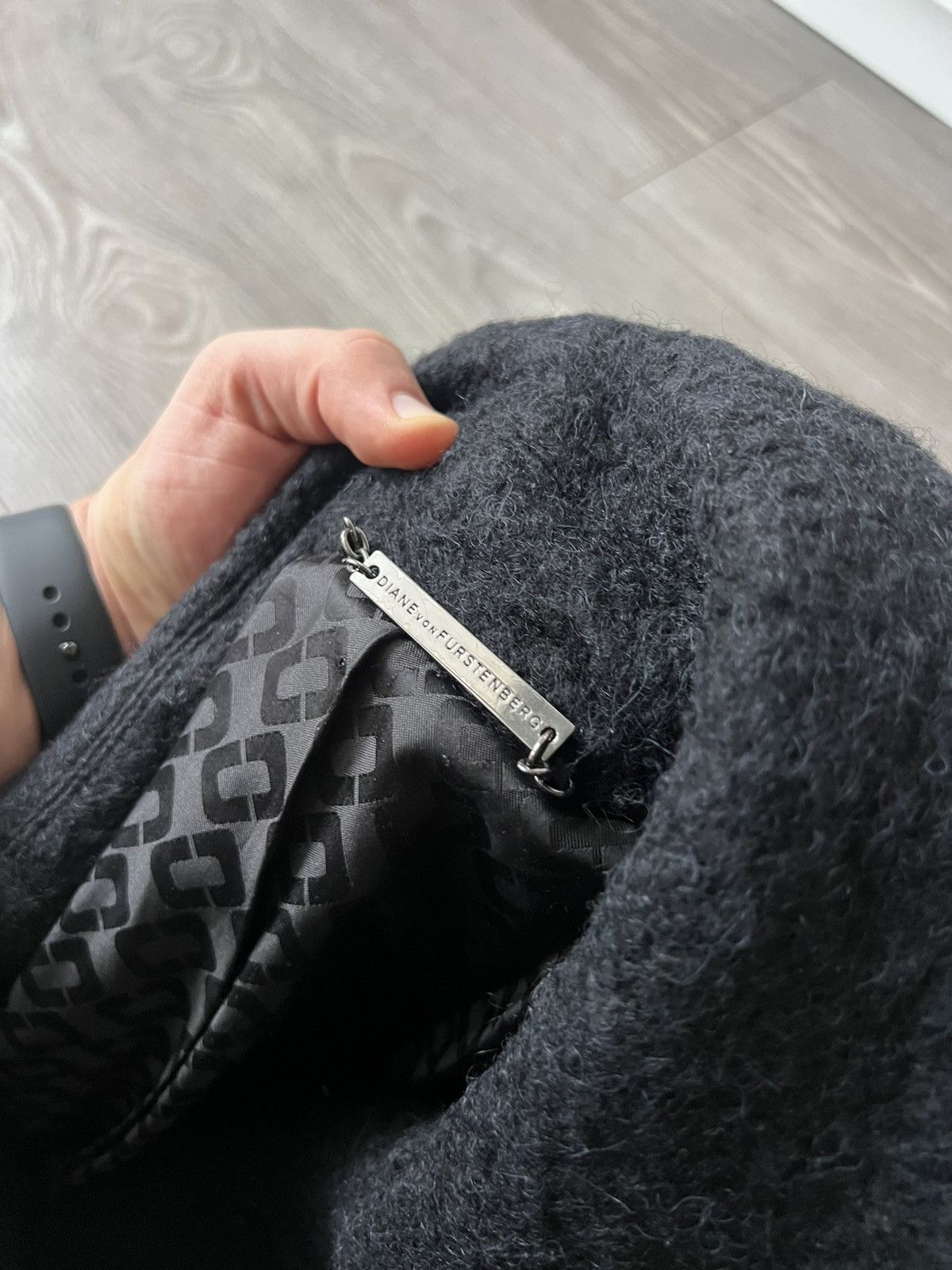 Diane von Furstenberg Diane Von Furstenberg Alpaka Wool Luxury Premium Coat Size XS / US 0-2 / IT 36-38 - 16 Thumbnail