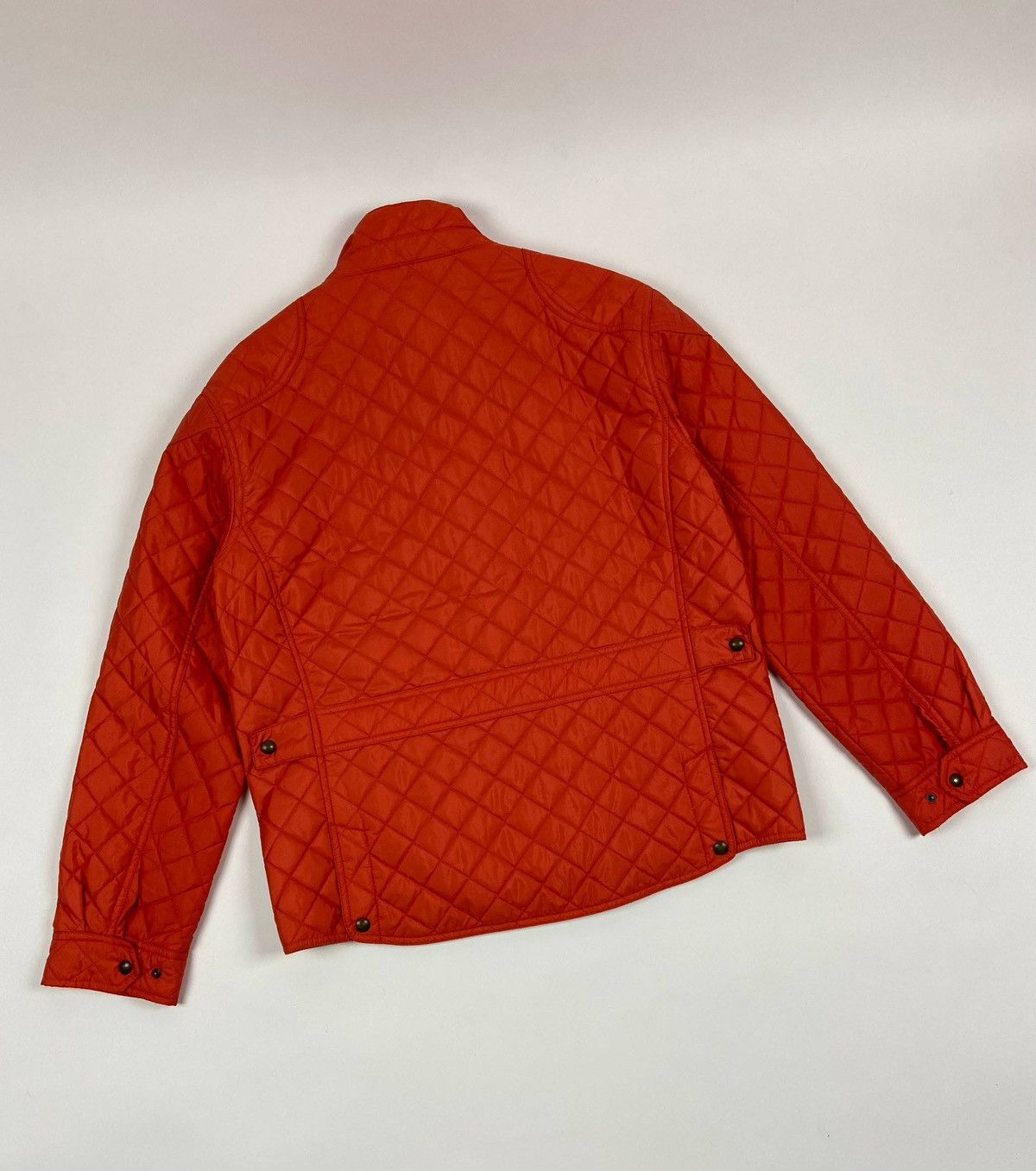 Polo Ralph Lauren Quilted Jacket Orange Lightweight Field Coat L Snap Zip Rare Size US L / EU 52-54 / 3 - 9 Thumbnail
