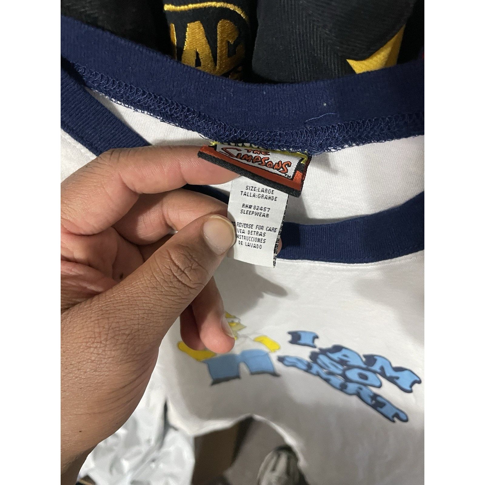 The Simpsons Size L-VTG 2007 The Simpsons T-Shirt Men Homer I Am So Smart Size US L / EU 52-54 / 3 - 3 Thumbnail