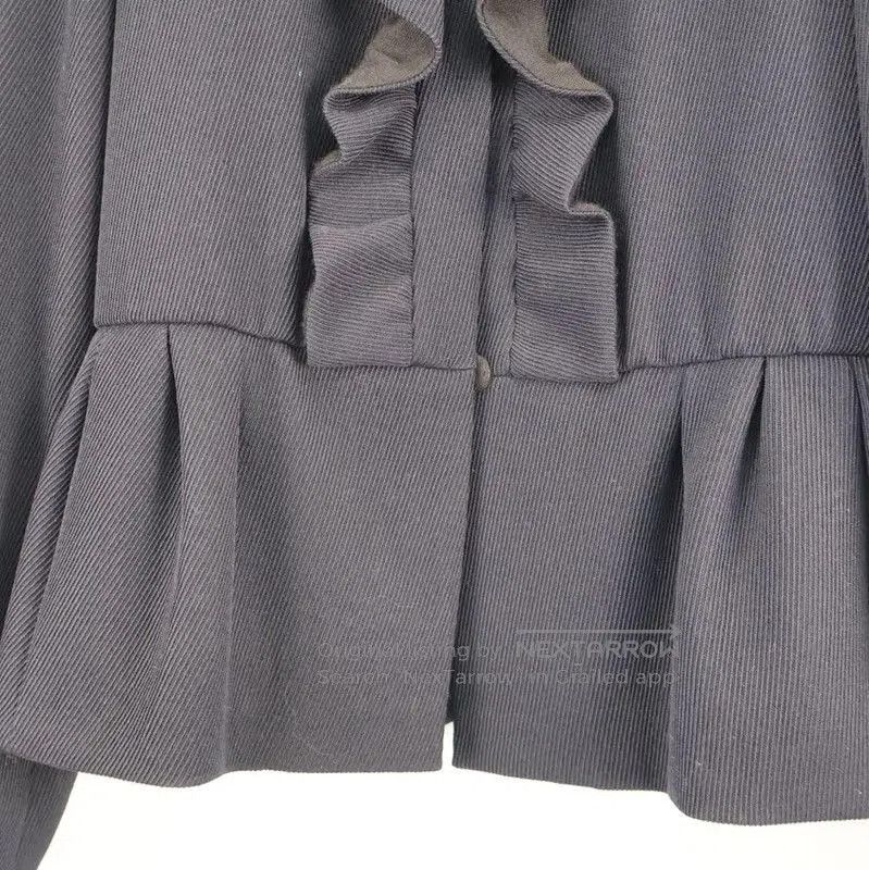 Miu Miu Miu Miu Black XS Ruffled Sweatshirt . Size XS / US 0-2 / IT 36-38 - 4 Thumbnail