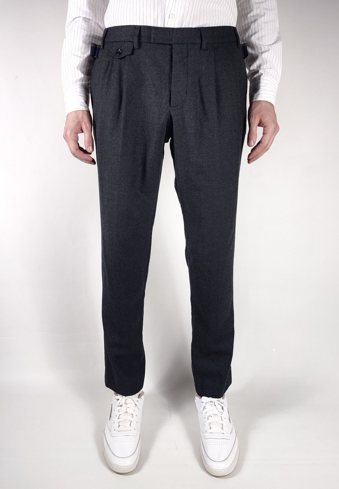 Gucci 00s Archive Gucci Slim Fit Wool Trousers Tom Ford Size US 35 - 2 Thumbnail