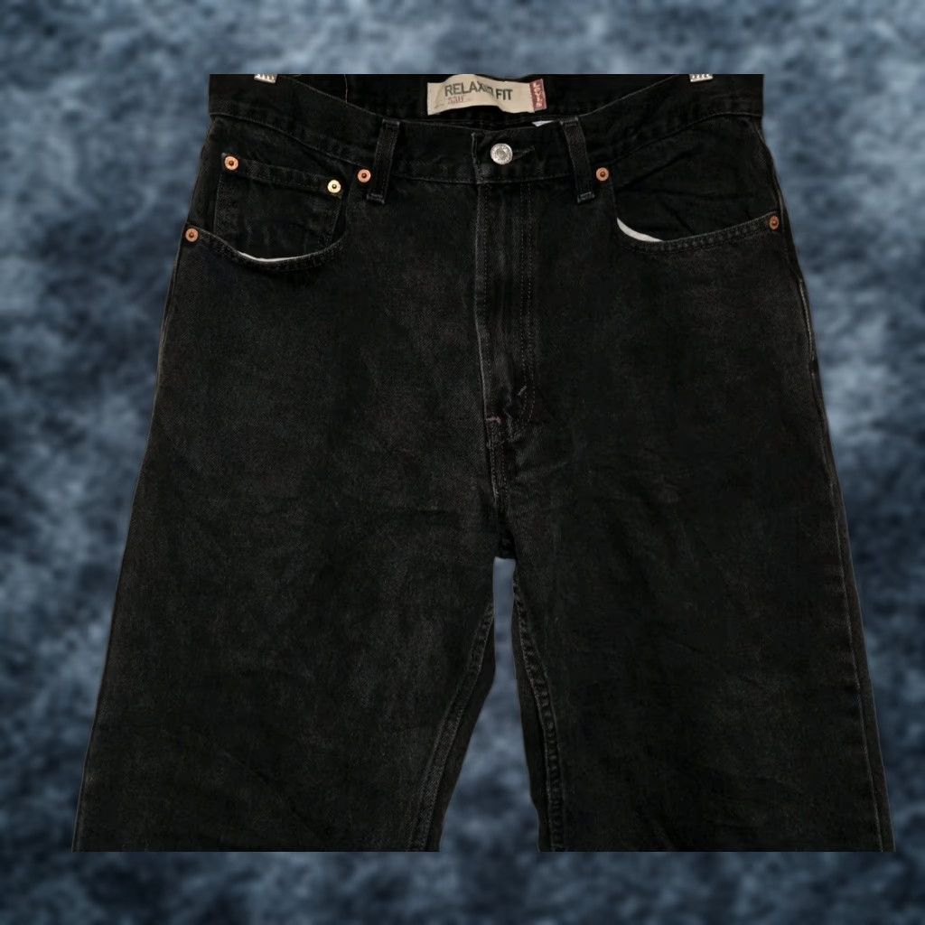 Levi's VINTAGE Levi's 505 Jeans Mens 34x34 Black Wash Relaxed Y2K 90s College Western Levi's 505 Regular Men's Jeans Body Fit Size US 34 / EU 50 - 1 Thumbnail