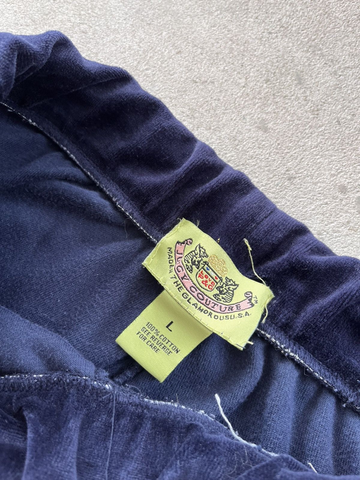 Juicy Couture Juicy Couture Velour Sweatpants Track Pants Blue Low Rise Size 32" / US 10 / IT 46 - 15 Thumbnail