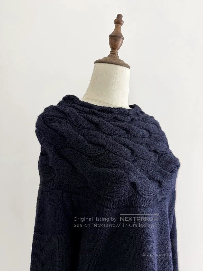 Comme des Garcons Comme des Garcons one-size-fits-all Herringbone Knit Wool T Size XS / US 0-2 / IT 36-38 - 5 Thumbnail