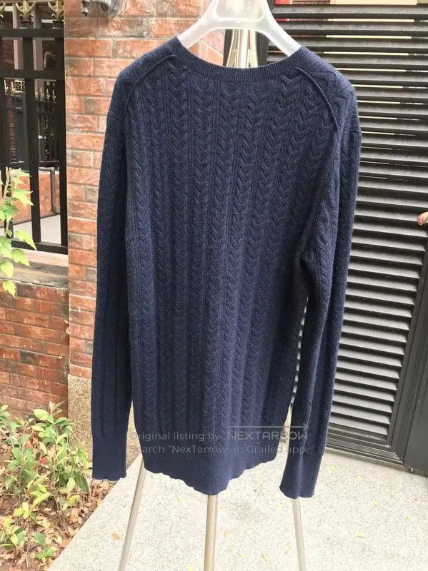 Burberry Burberry Winter Blue Wool Men's Sweater. Size US S / EU 44-46 / 1 - 2 Thumbnail