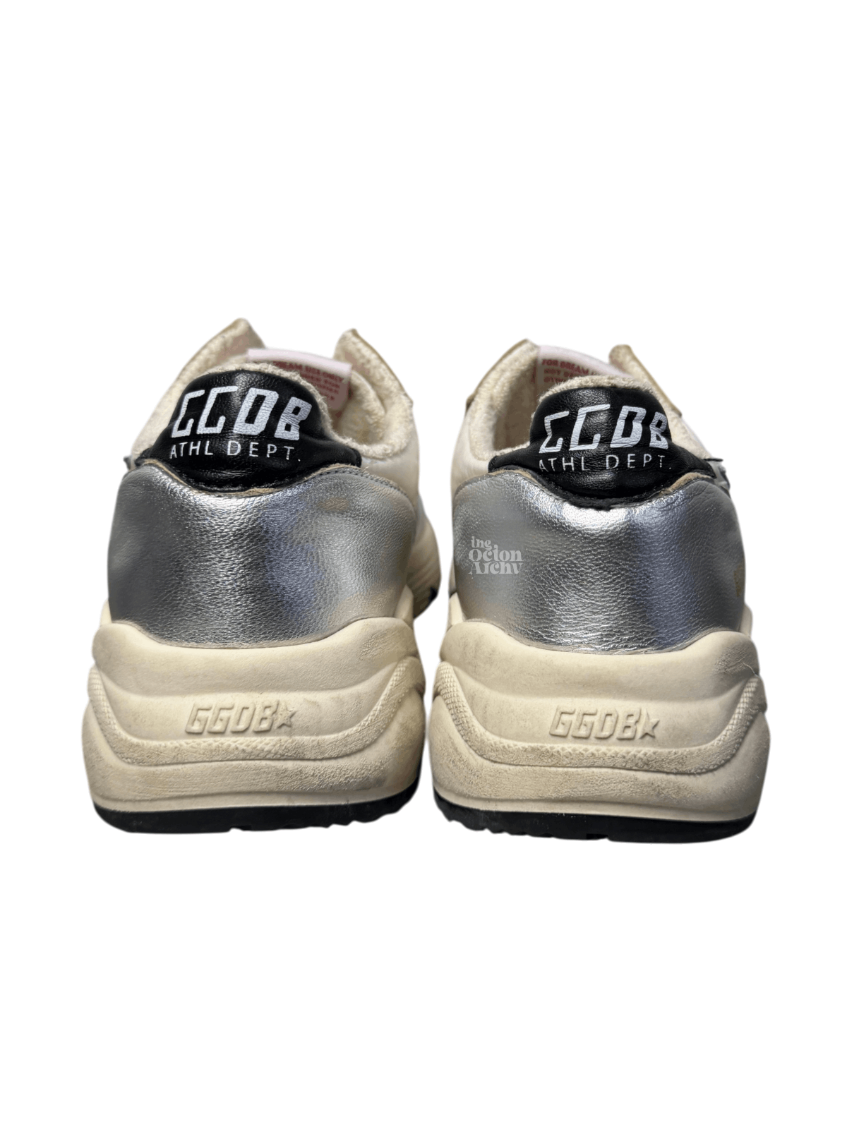 Golden Goose Golden Goose Wmns Running Sole Sneaker Silver/White/Blue Size US 9 / IT 39 - 4 Thumbnail