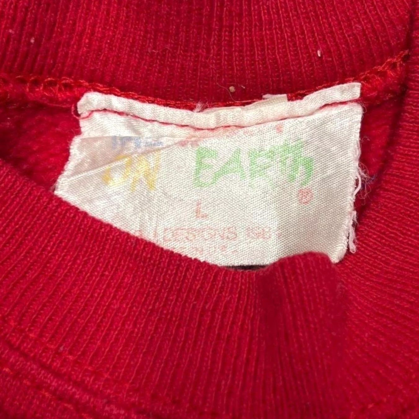 Vintage VINTAGE Best Mom On Earth Made In USA Novelty Graphic Red Sweatshirt Large Size US L / EU 52-54 / 3 - 3 Thumbnail