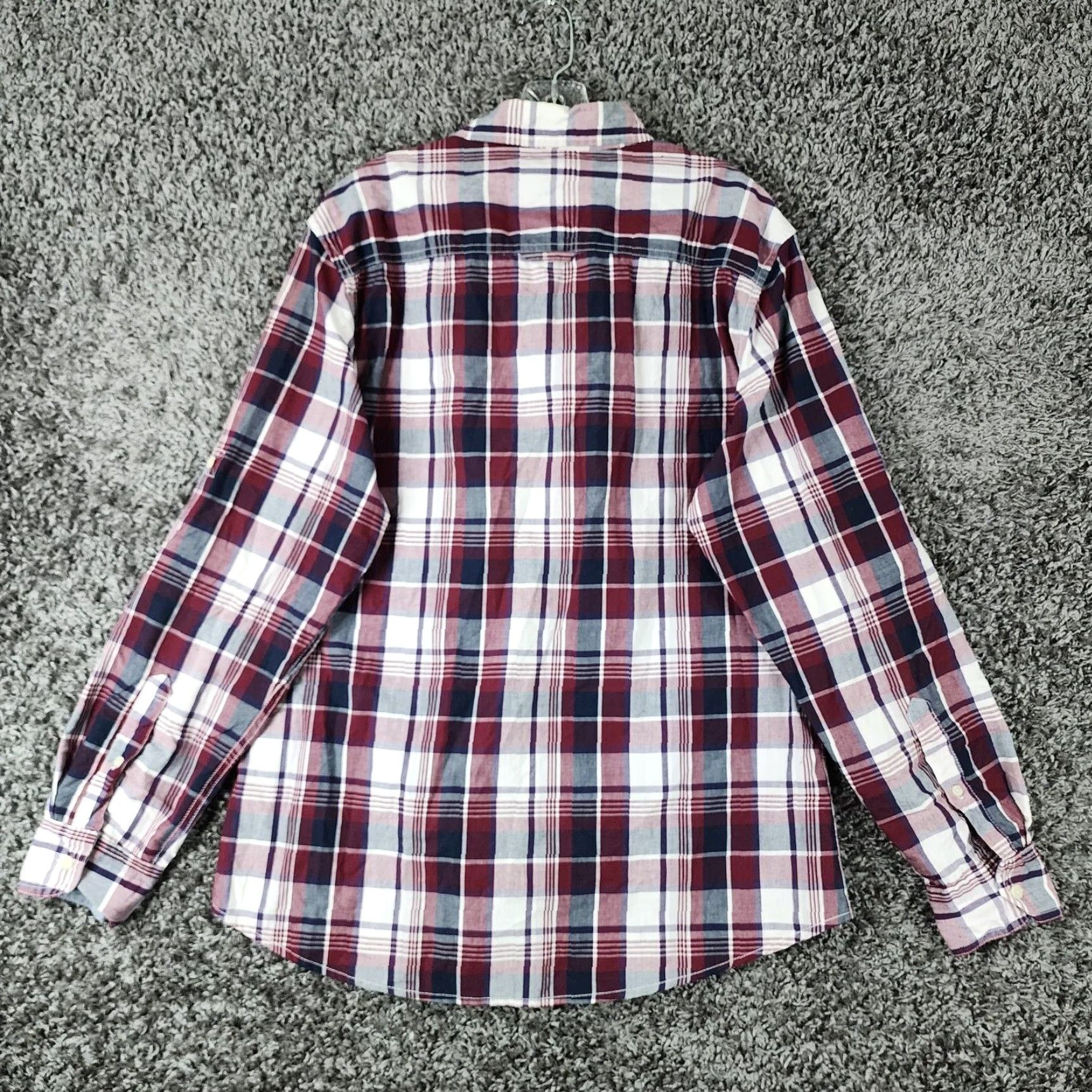 Vintage Mens Red Blue Plaid Long Sleeve Button Up Shirt Size Large Urban Pipeline Size US L / EU 52-54 / 3 - 5 Thumbnail