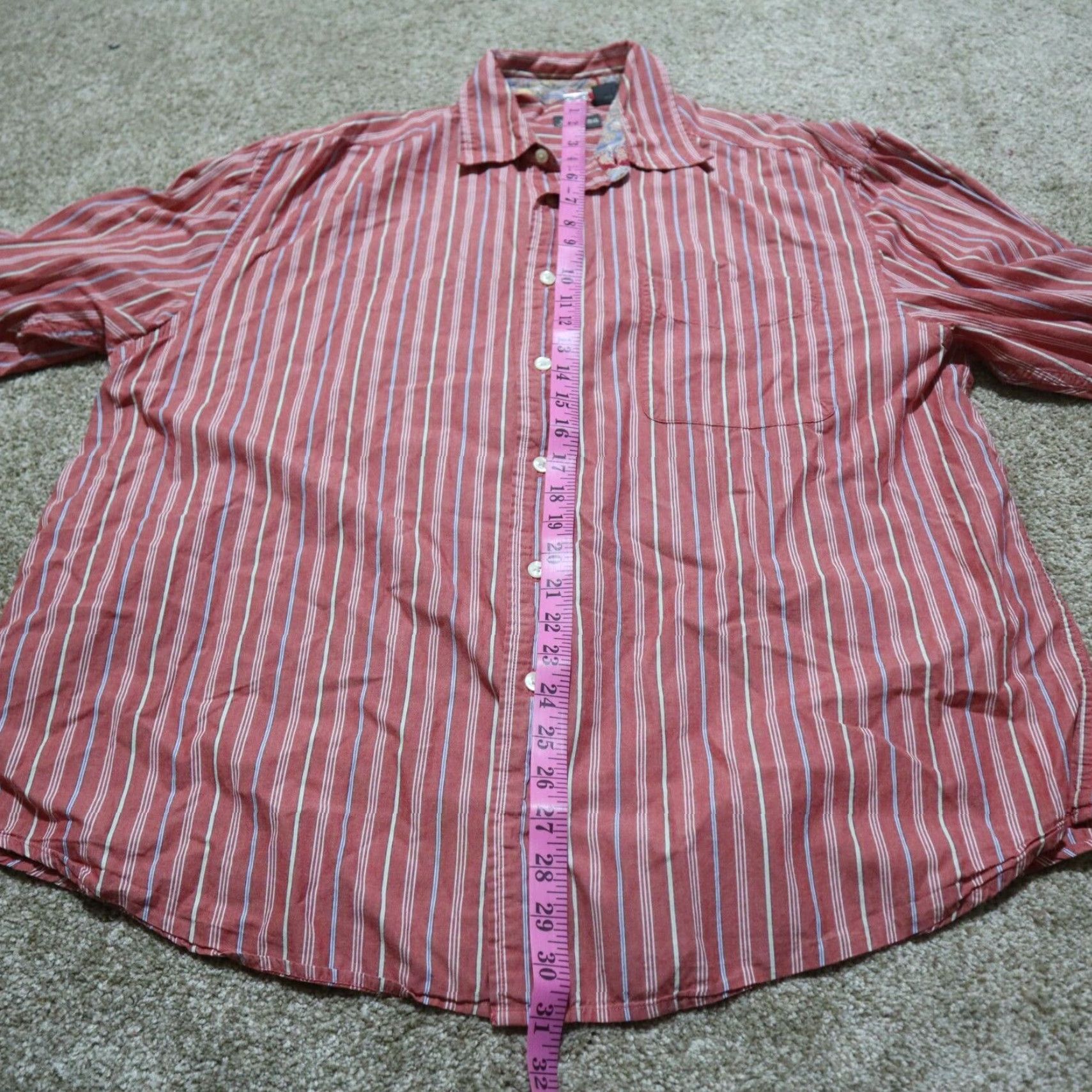 Vintage St John's Bay Shirt 100% Cotton Red Plaids & Checks Button-Up Long Sleeve Mens L Large Size US L / EU 52-54 / 3 - 6 Thumbnail