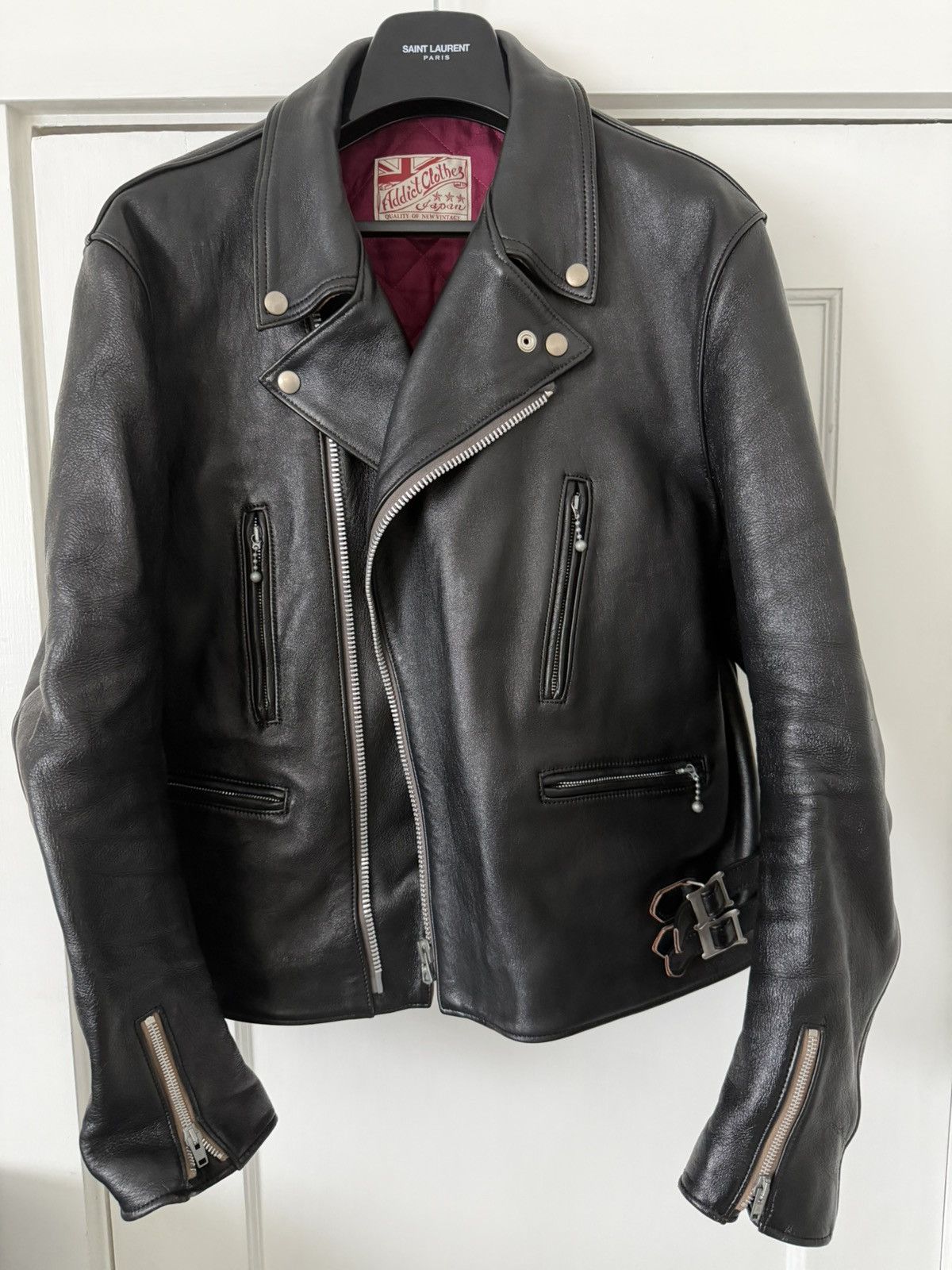ADDICT ADDICT Leather AD-02 Jacket Size 48 / XL Sheep Biker Size US XL / EU 56 / 4 - 1 Thumbnail