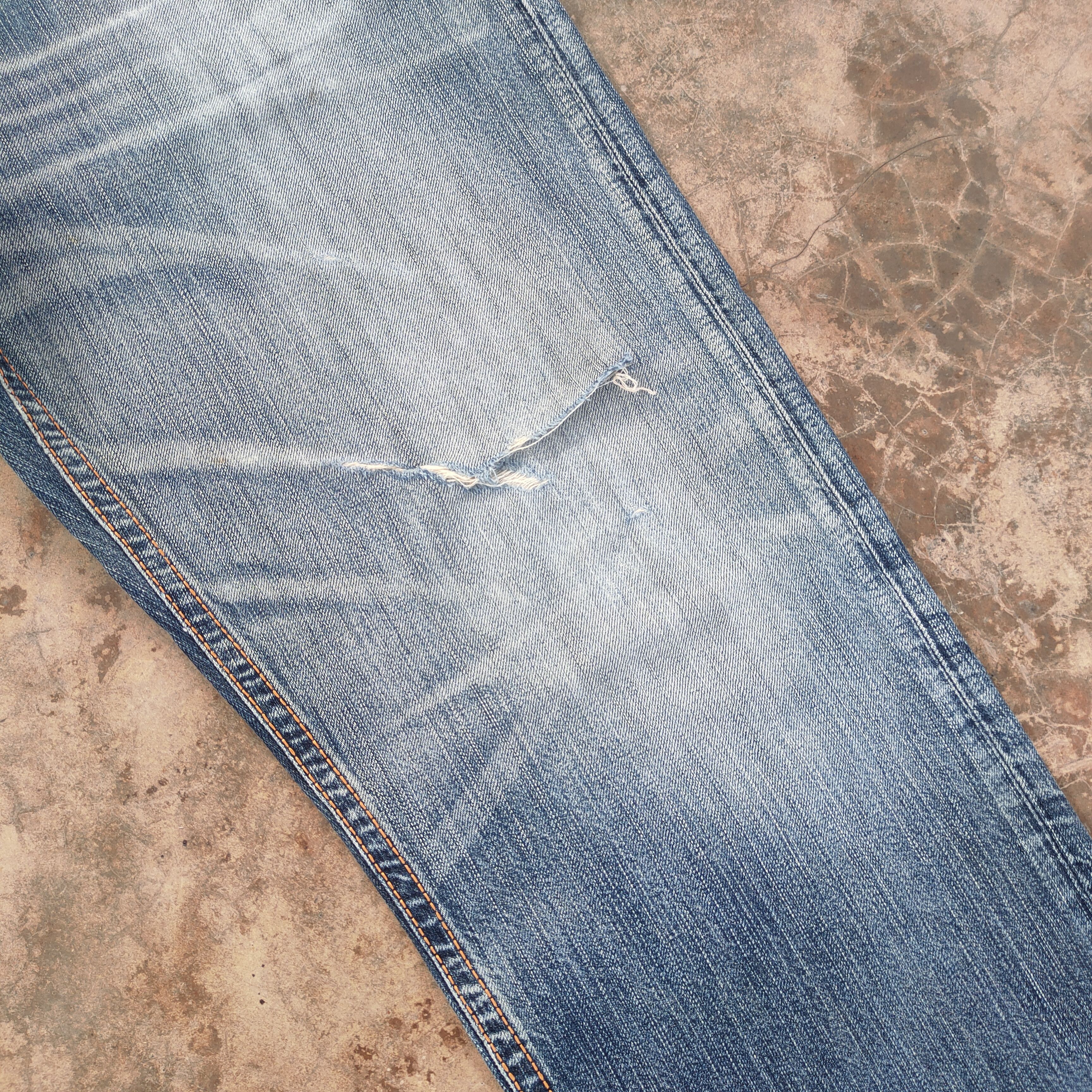 Edwin VINTAGE EDWIN XV FADED RIPPED JEANS DENIM PANTS Size US 37 - 5 Thumbnail