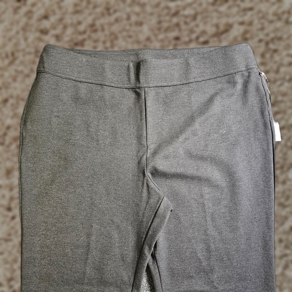 Soft Surroundings Soft Surroundings Pants Womens Gray XL Petite Ponte Knit Stretch Pull On Casual Size 40" / US 18 - 1 Thumbnail