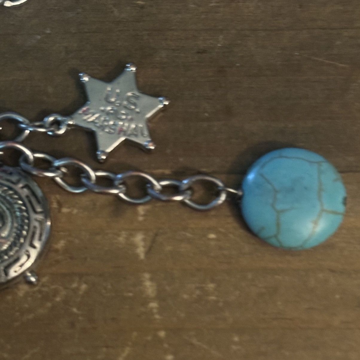 Other Long silver tone turquoise tassel necklace Size ONE SIZE - 5 Thumbnail