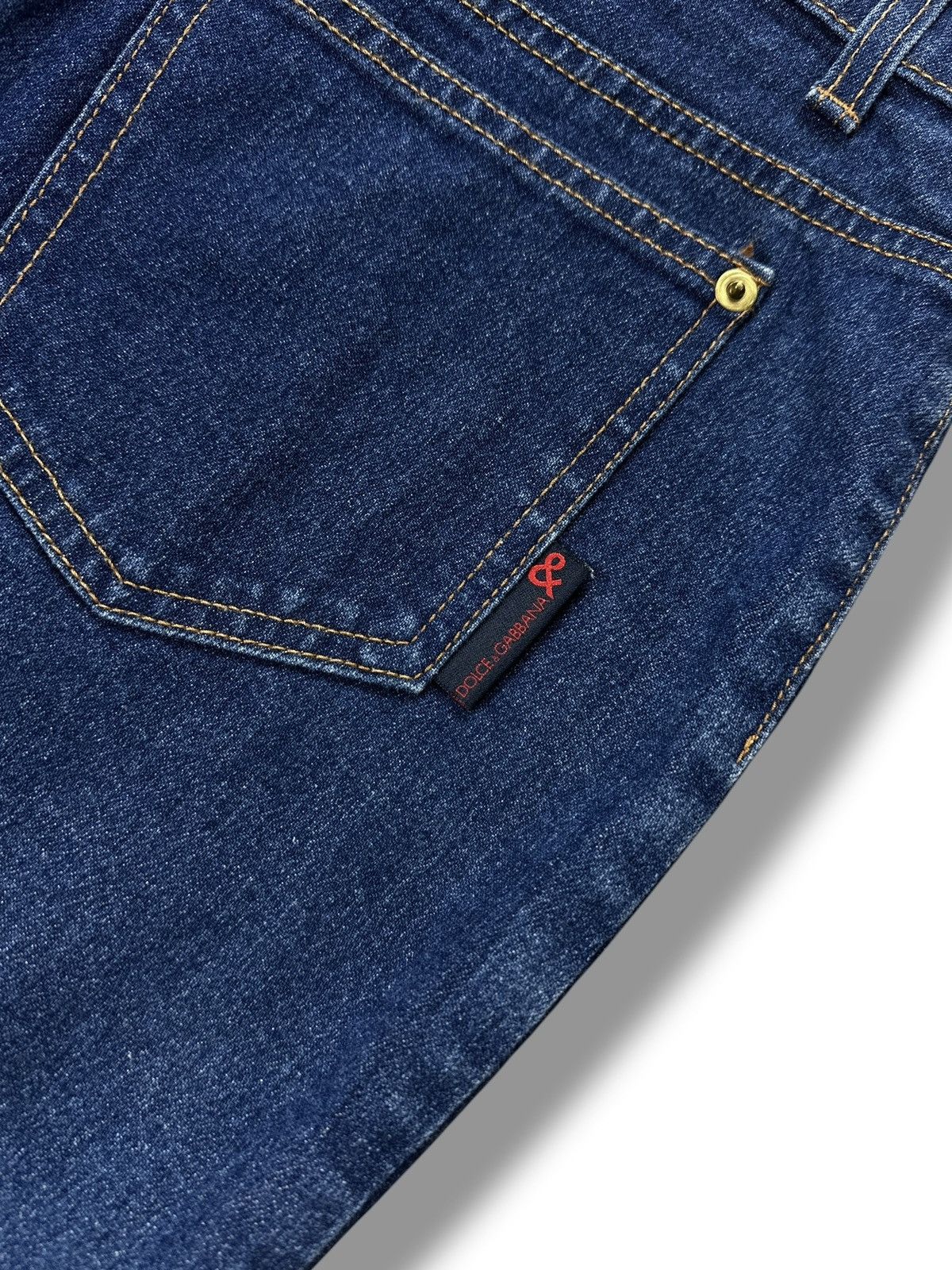 Dolce & Gabbana Vintage Dolce & Gabbana Denim Pencil Midi Skirt Made In IT Size 33" - 12 Thumbnail