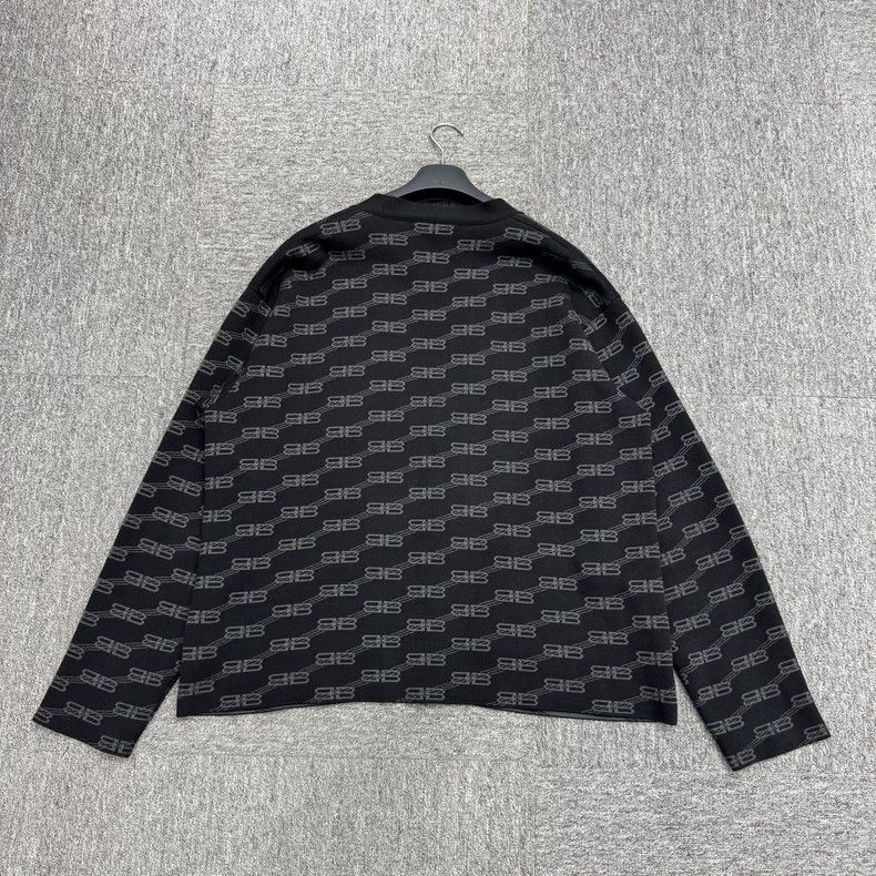 Balenciaga Balenciaga logo print wool cardigan Size US S / EU 44-46 / 1 - 2 Thumbnail